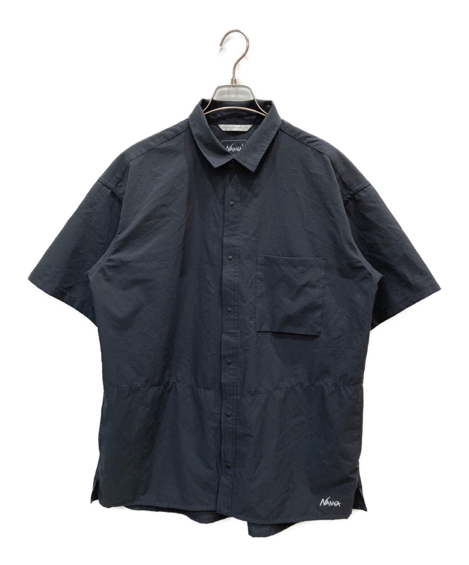 中古・古着通販】NANGA (ナンガ) AIR CLOTH COMFY S/S SHIRT グレー サイズ:M｜ブランド・古着通販  トレファク公式【TREFAC FASHION】スマホサイト