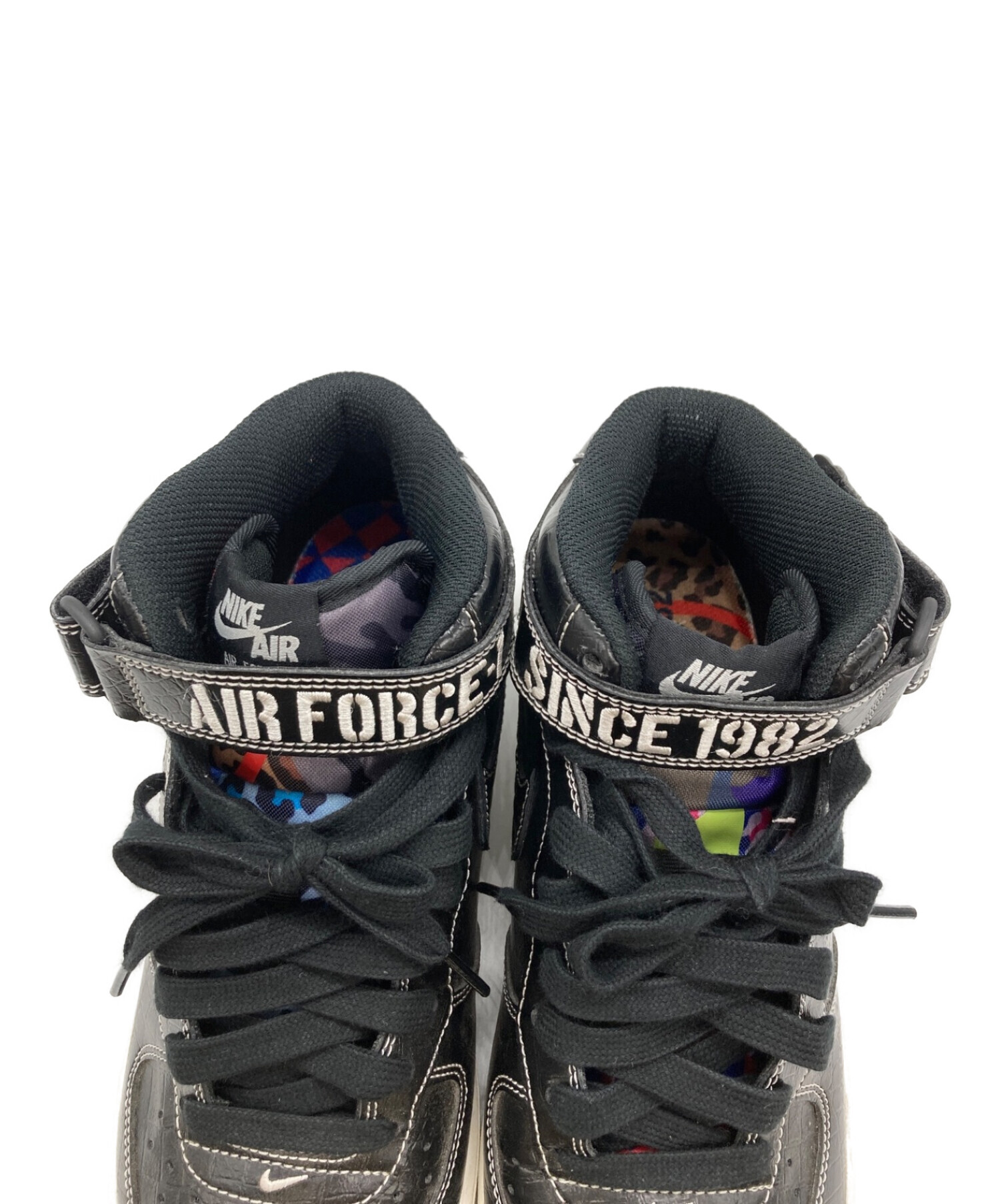 中古・古着通販】NIKE (ナイキ) AIR FORCE 1 MID 07 LV8 ブラック