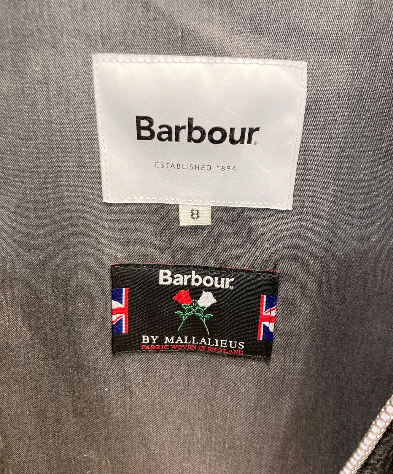 Barbour (バブアー) バーレーマラリウスガンクラブチェックコート グレー サイズ:8