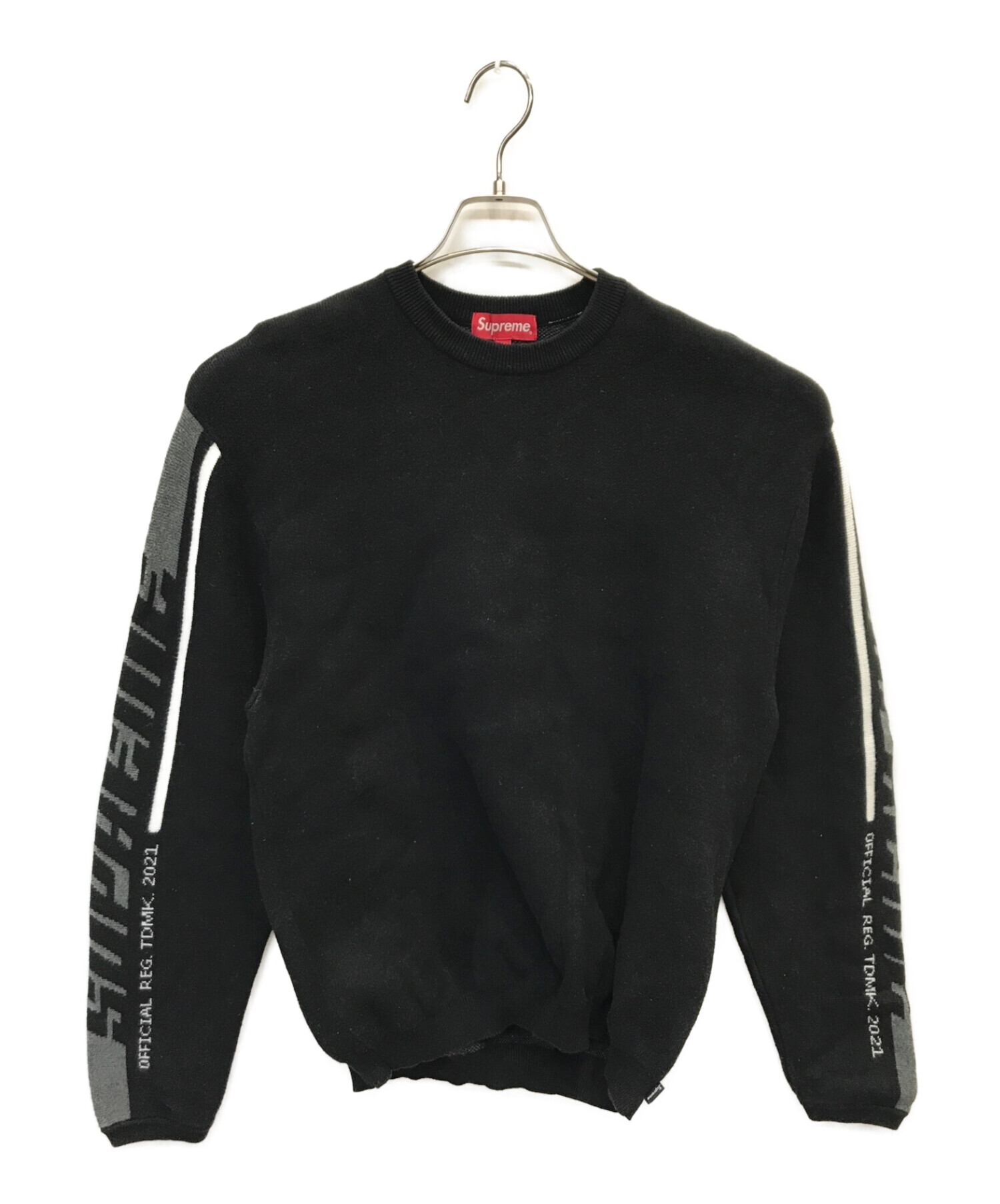 SUPREME (シュプリーム) Sleeve Stripe Sweater ブラック サイズ:M
