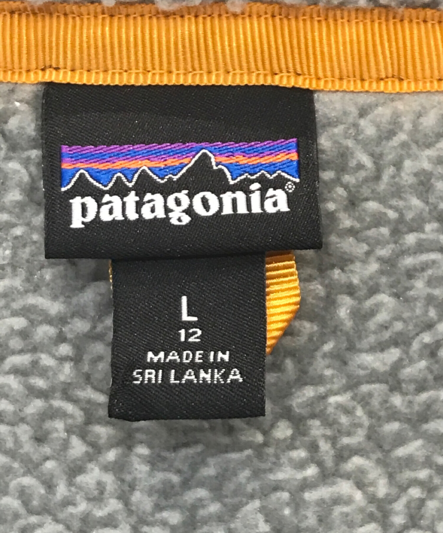 Patagonia (パタゴニア) ボアジャケット グレー サイズ:L（ｷｯｽﾞｻｲｽﾞ）