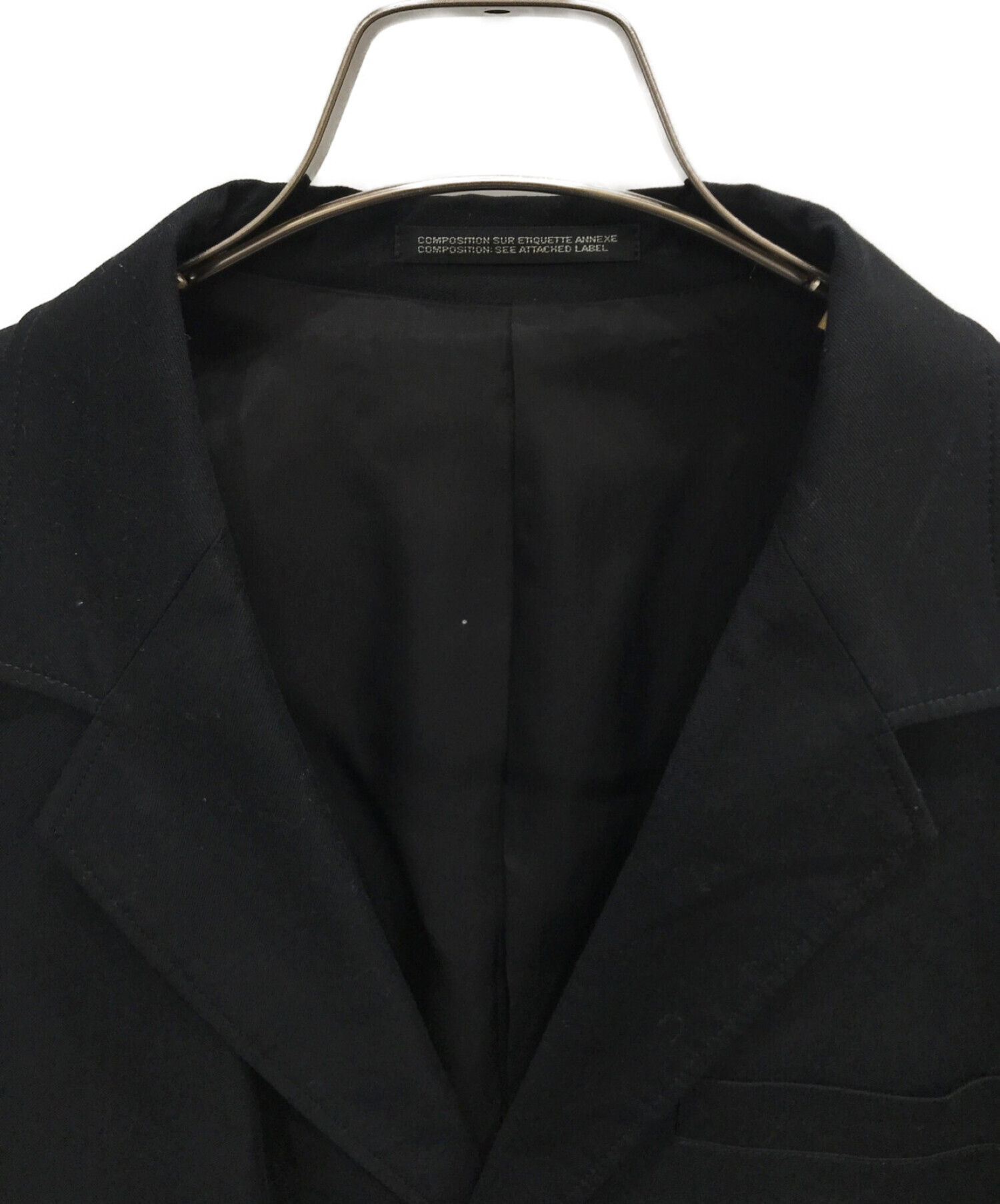 中古・古着通販】BLACK Scandal Yohji Yamamoto (ブラックスキャンダルヨウジヤマモト) ドクタージャケット ブラック サイズ: 3｜ブランド・古着通販 トレファク公式【TREFAC FASHION】スマホサイト