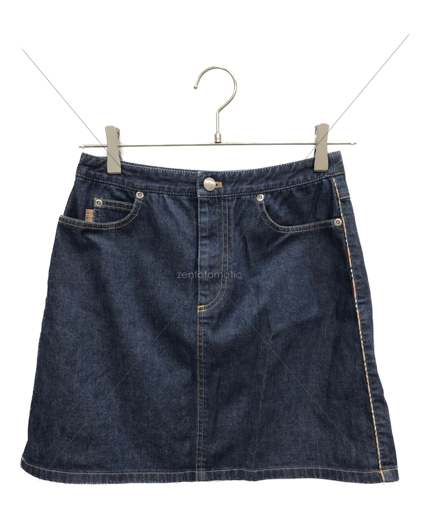 公式通販【美品】BURBERRY デニム ジャケット スカート セットアップ チェック ジャケット・アウター