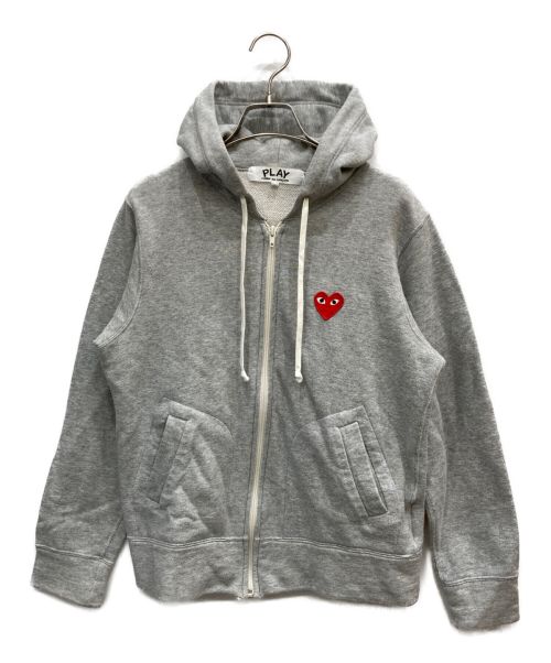 【中古・古着通販】PLAY COMME des GARCONS (プレイ コムデギャルソン) ジップパーカー グレー サイズ:L｜ブランド・古着通販  トレファク公式【TREFAC FASHION】スマホサイト