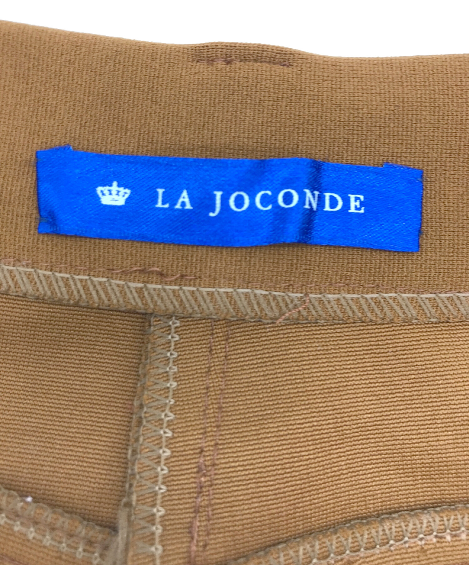 中古・古着通販】LA JOCONDE (ラ・ジョコンダ) レザー切替フレアパンツ