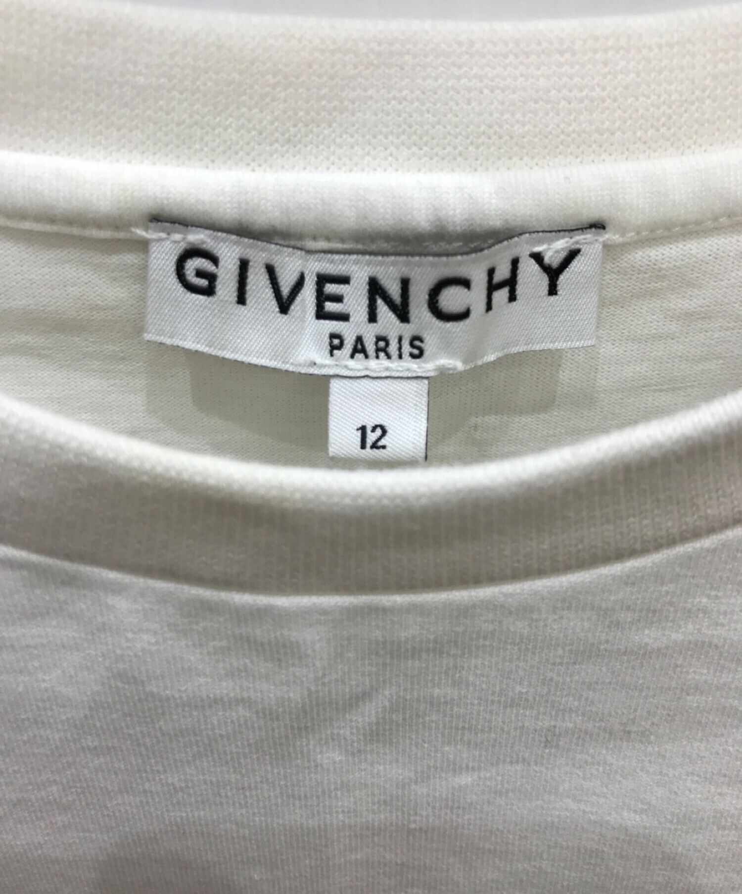 中古・古着通販】GIVENCHY (ジバンシィ) ロゴTシャツ ホワイト サイズ