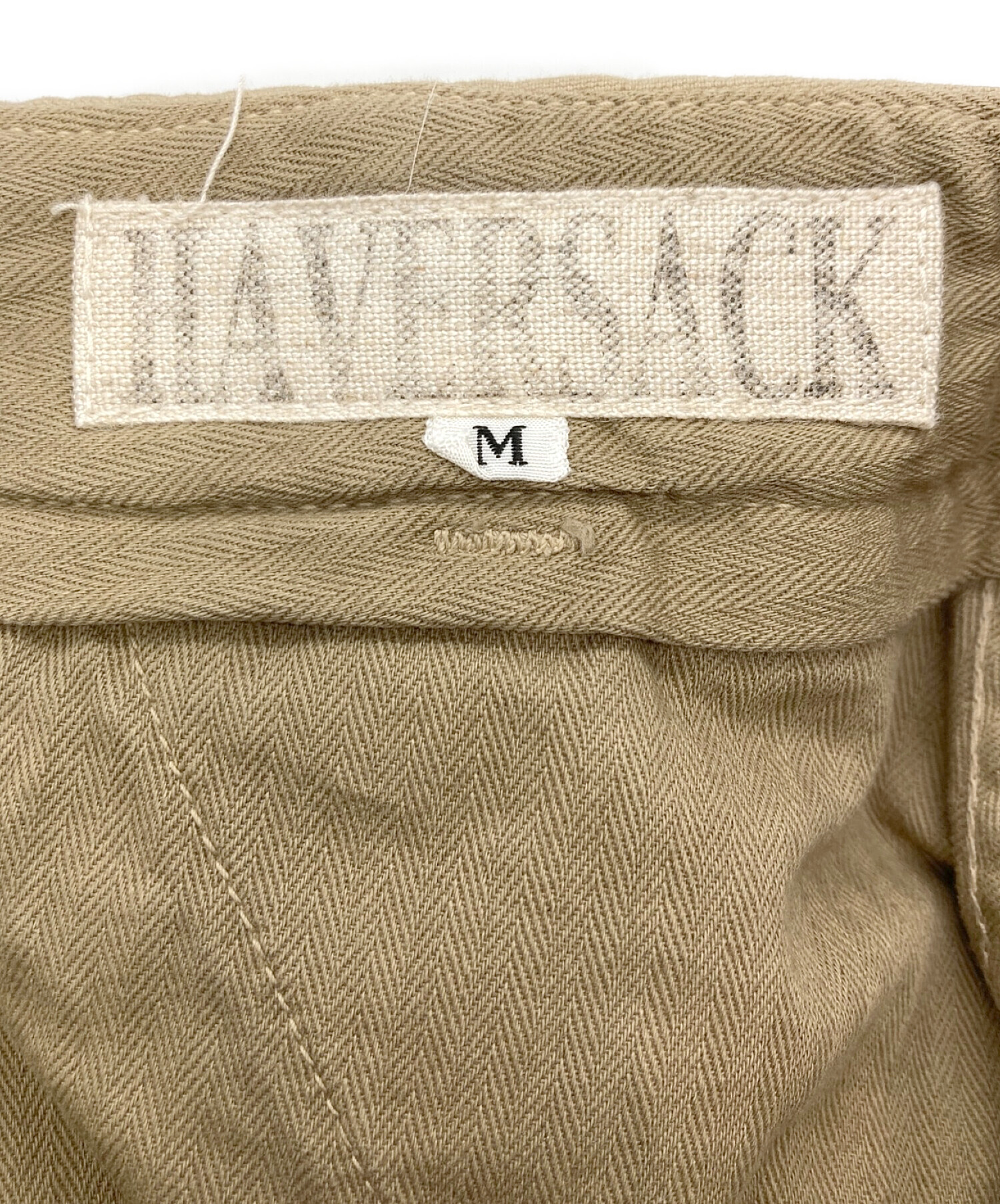 中古・古着通販】HAVERSACK (ハバーサック) リネンコットンチノ ベージュ サイズ:M｜ブランド・古着通販 トレファク公式【TREFAC  FASHION】スマホサイト