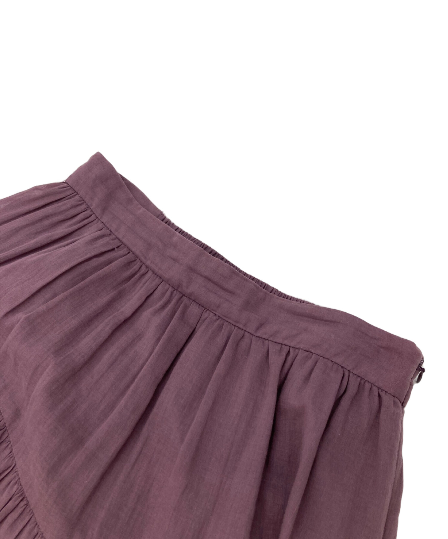 中古・古着通販】HER LIP TO (ハーリップトゥ) Asymmetric Tiered Cotton-voile Skirt パープル  サイズ:M｜ブランド・古着通販 トレファク公式【TREFAC FASHION】スマホサイト