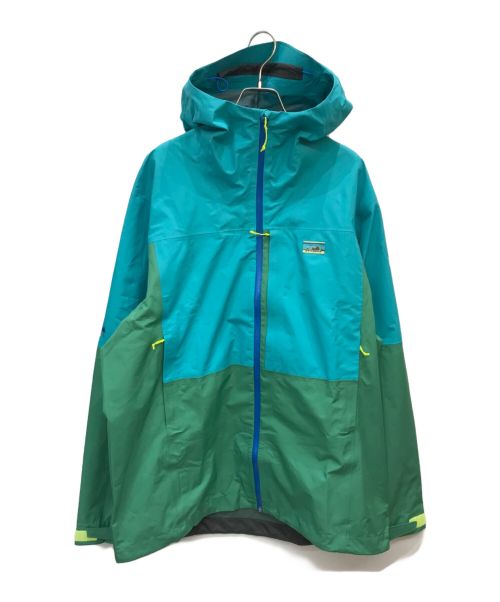 【中古・古着通販】Patagonia (パタゴニア) Boulder Fork Rain Jacket スカイブルー×グリーン サイズ:XL｜ブランド・古着通販  トレファク公式【TREFAC FASHION】スマホサイト