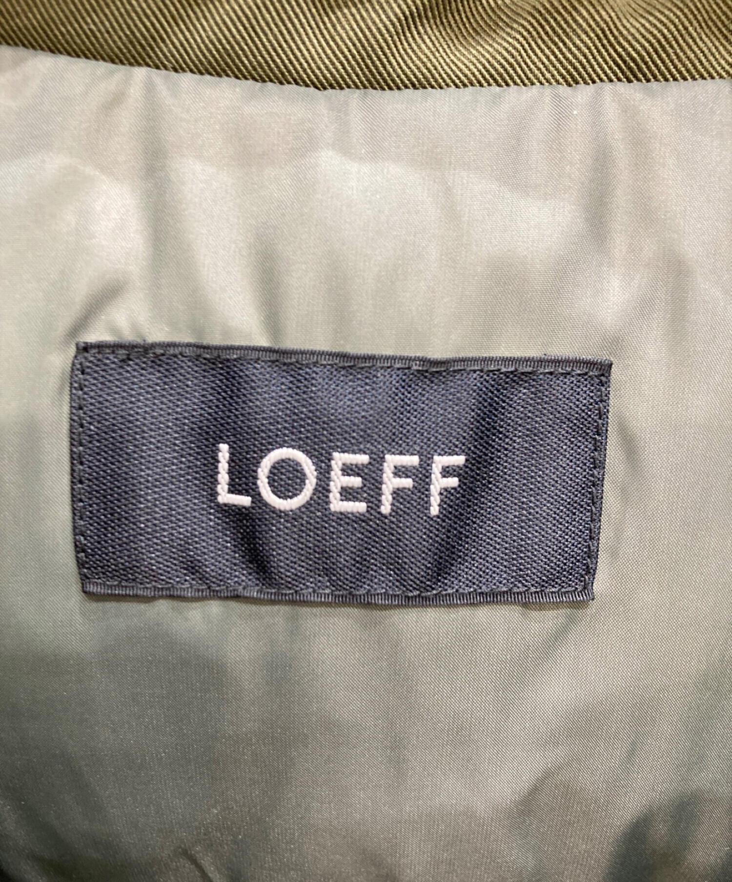 LOEFF (ロエフ) ナイロンCPOダウンジャケット グリーン サイズ:1