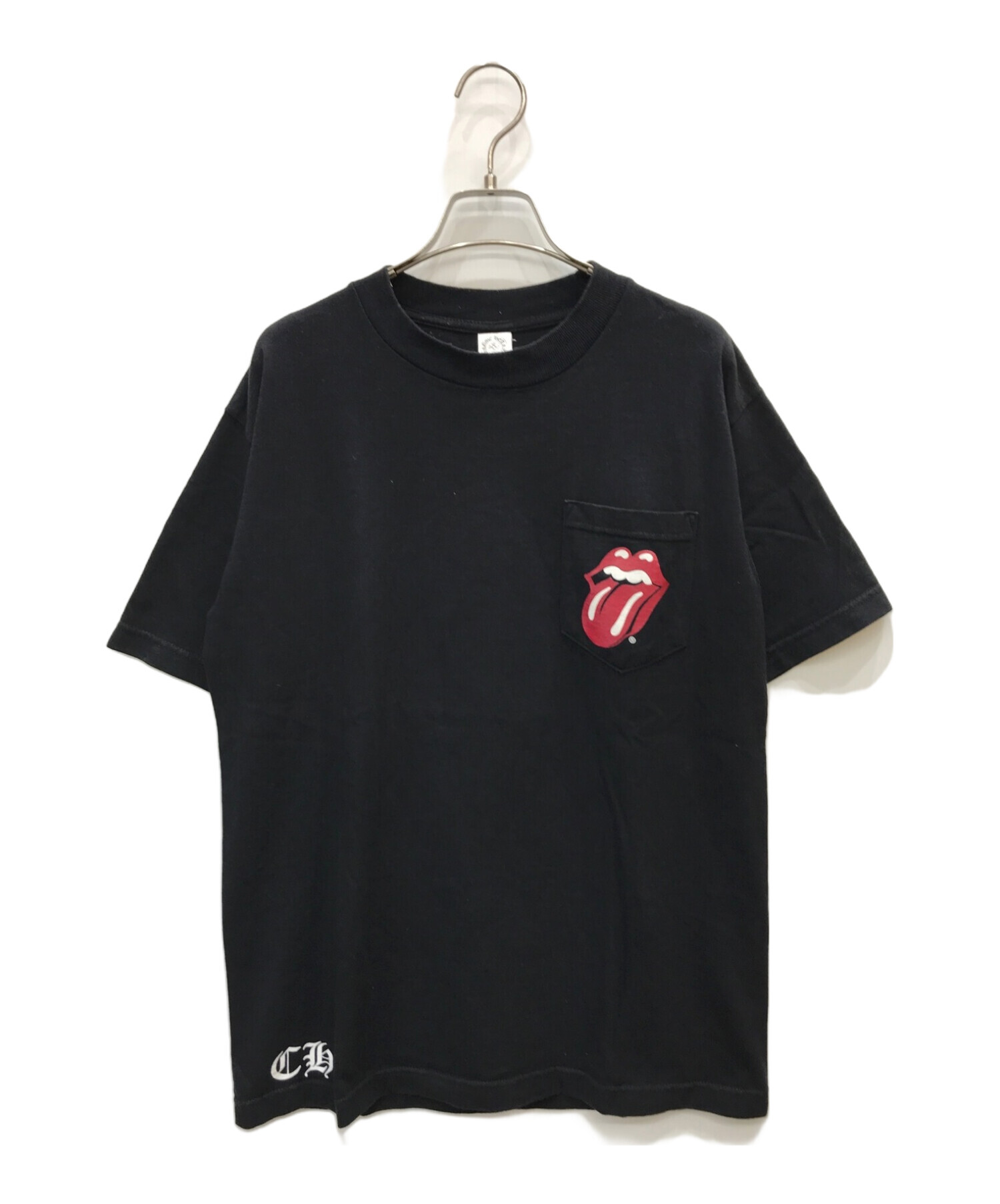 中古・古着通販】CHROME HEARTS (クロムハーツ) ROLLING STONES (ローリングストーンズ) プリントTシャツ ブラック  サイズ:M｜ブランド・古着通販 トレファク公式【TREFAC FASHION】スマホサイト