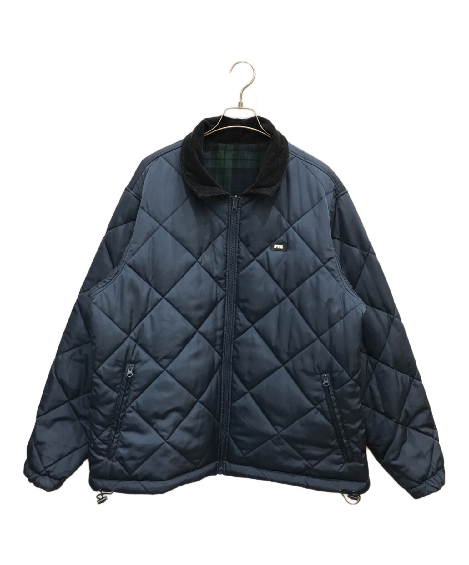 FTC (エフティーシー) REVERSIBLE PLAID PUFFY JACKET グリーン サイズ:XL