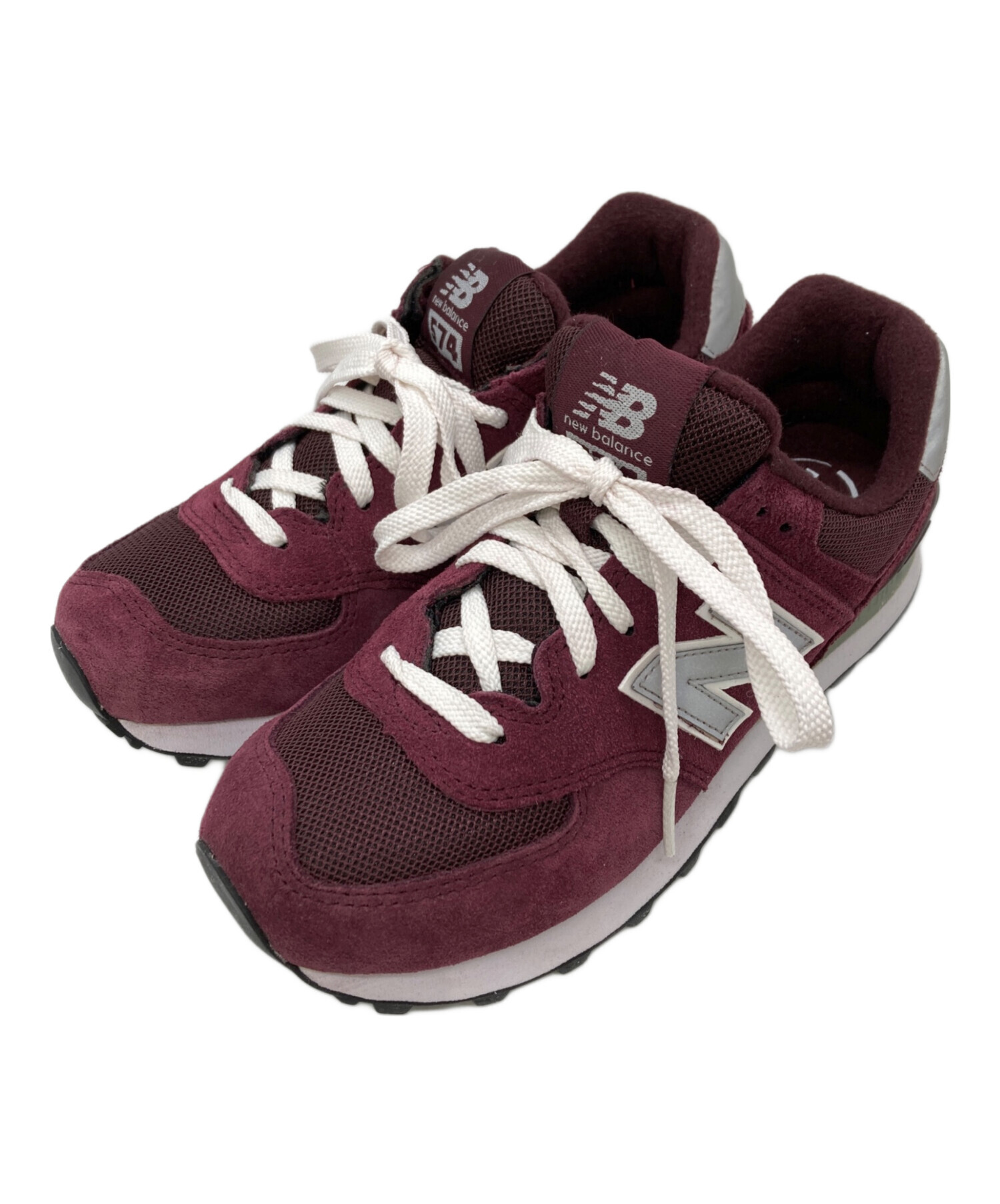 NEW BALANCE (ニューバランス) ローカットスニーカー ボルドー サイズ:US5