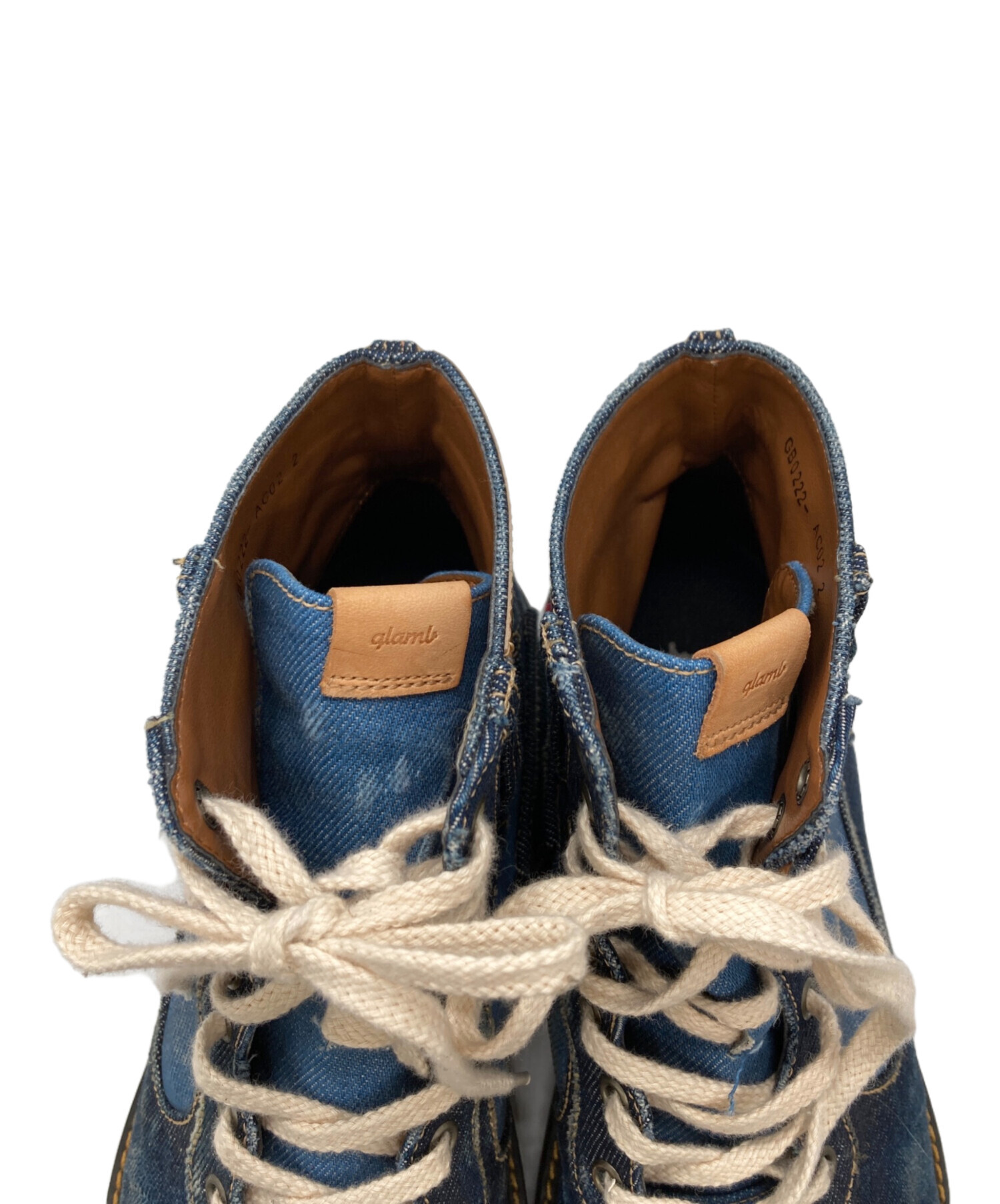 中古・古着通販】glamb (グラム) Denim Basket Shoes インディゴ サイズ:2｜ブランド・古着通販 トレファク公式【TREFAC  FASHION】スマホサイト