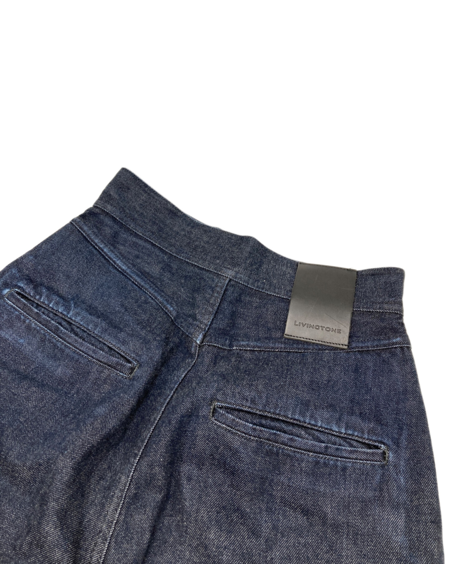 中古・古着通販】LIVINGTONE (リヴィントーン) Turn up flare cropped インディゴ サイズ:36S｜ブランド・古着通販  トレファク公式【TREFAC FASHION】スマホサイト