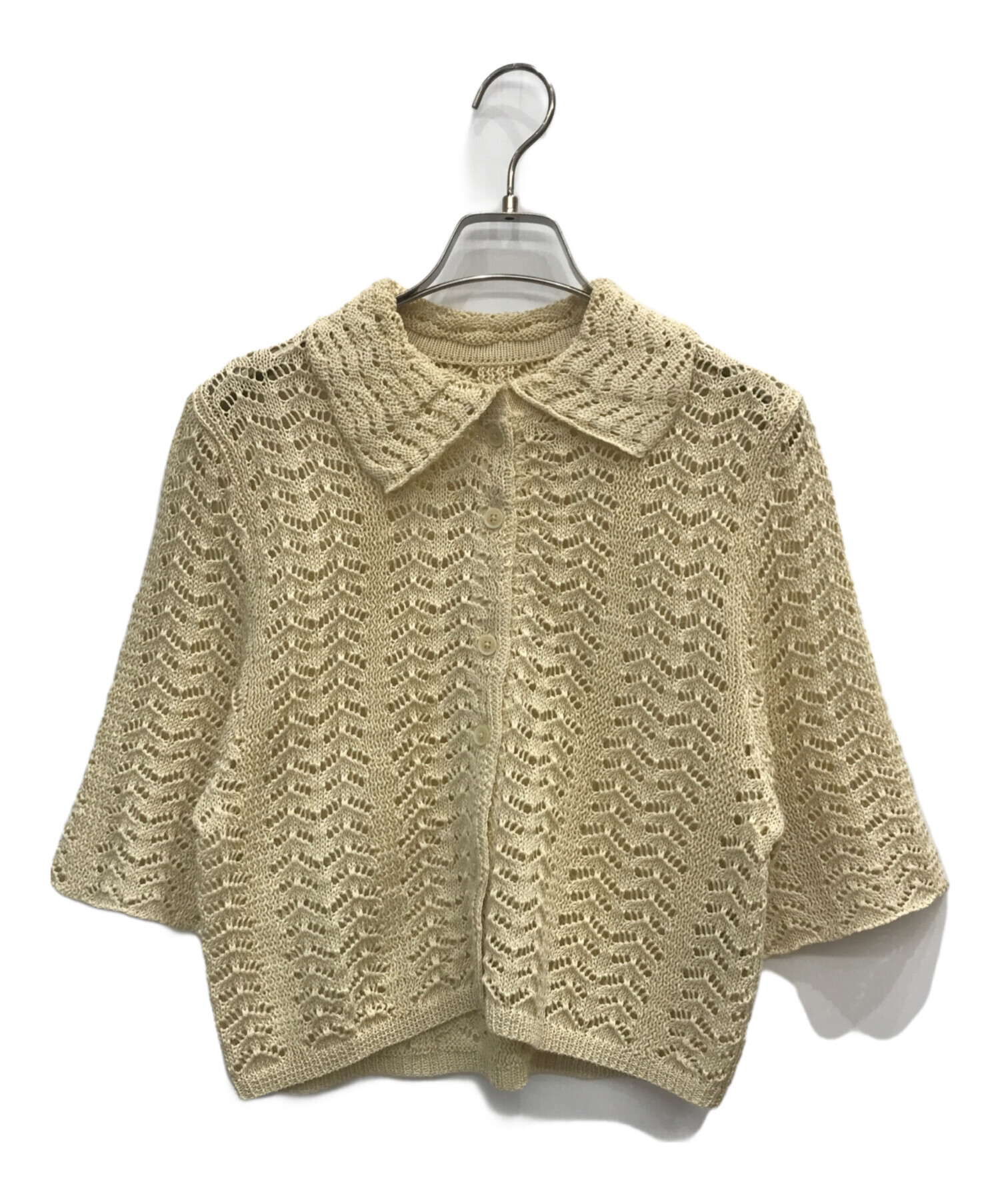 中古・古着通販】TODAYFUL (トゥデイフル) Lace Knit Shirts アイボリー サイズ:F｜ブランド・古着通販  トレファク公式【TREFAC FASHION】スマホサイト