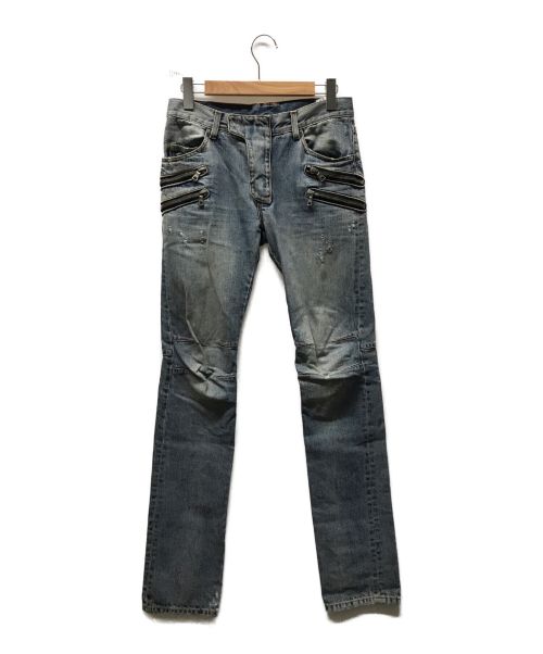 【中古・古着通販】BALMAIN (バルマン) デニムパンツ ブルー ...