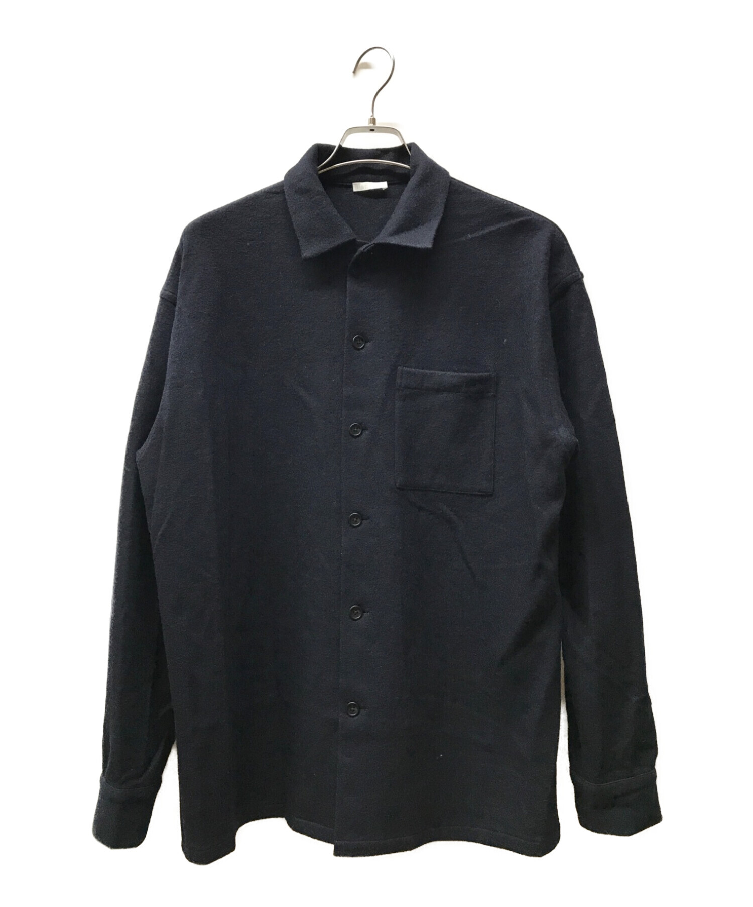 Blanc YM (ブランワイエム) Wool Fleece Shirt/ウールフリースシャツ ネイビー サイズ:S