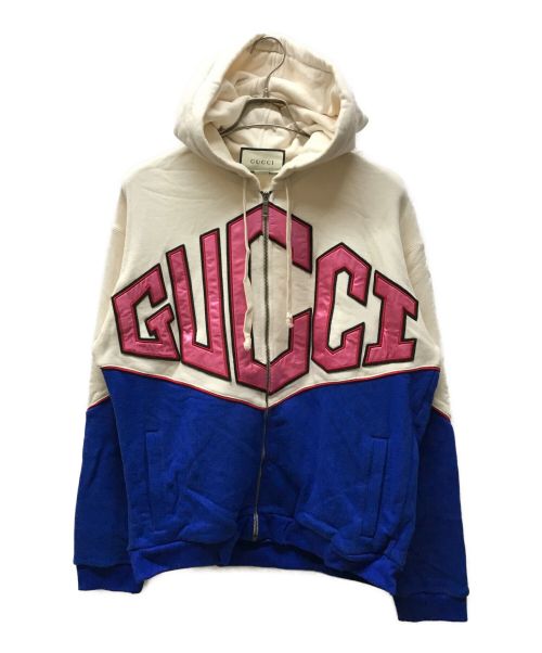 中古・古着通販】GUCCI (グッチ) ゲームロゴ/ジップパーカー