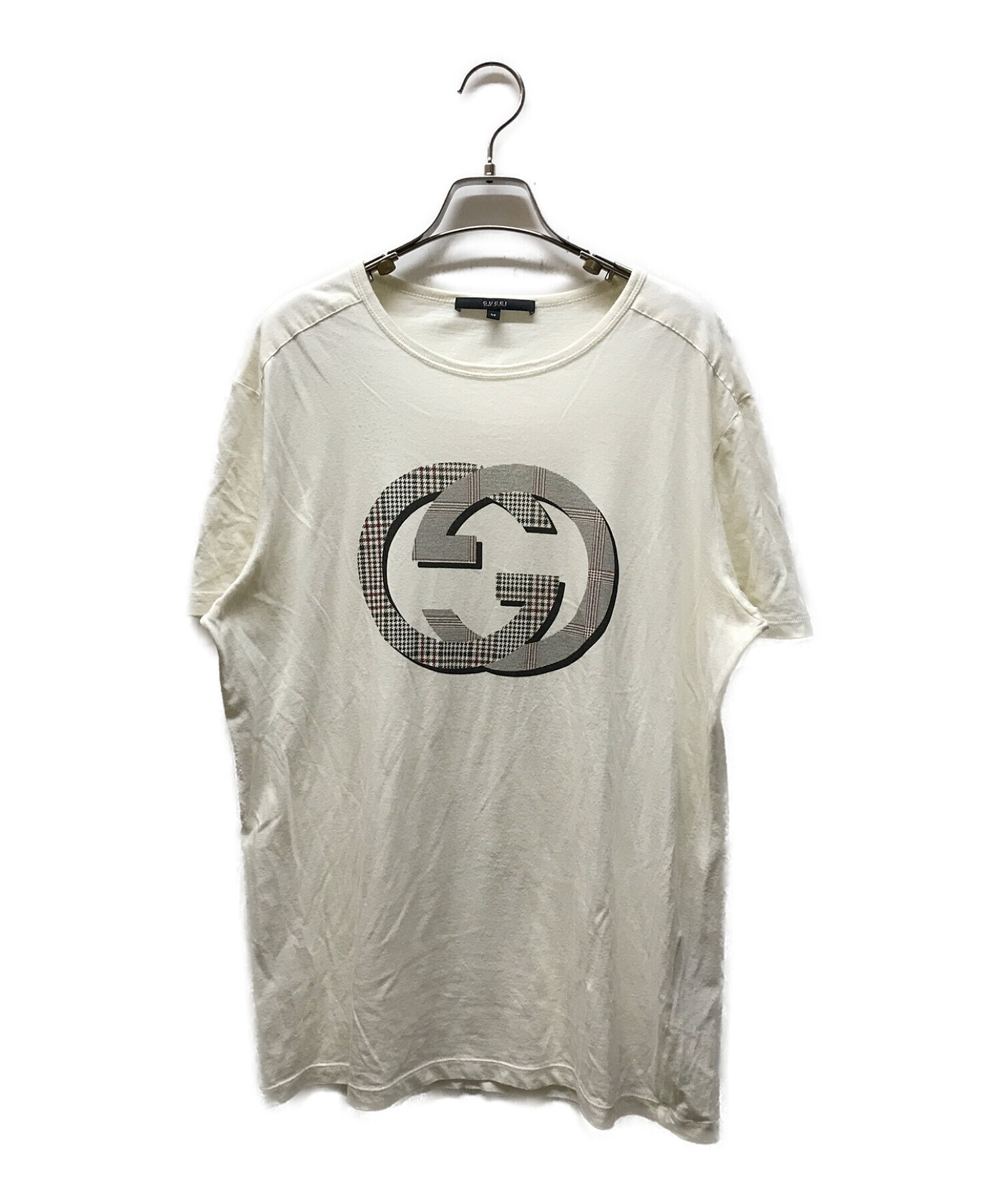 GUCCI (グッチ) GGプリントTシャツ アイボリー サイズ:M