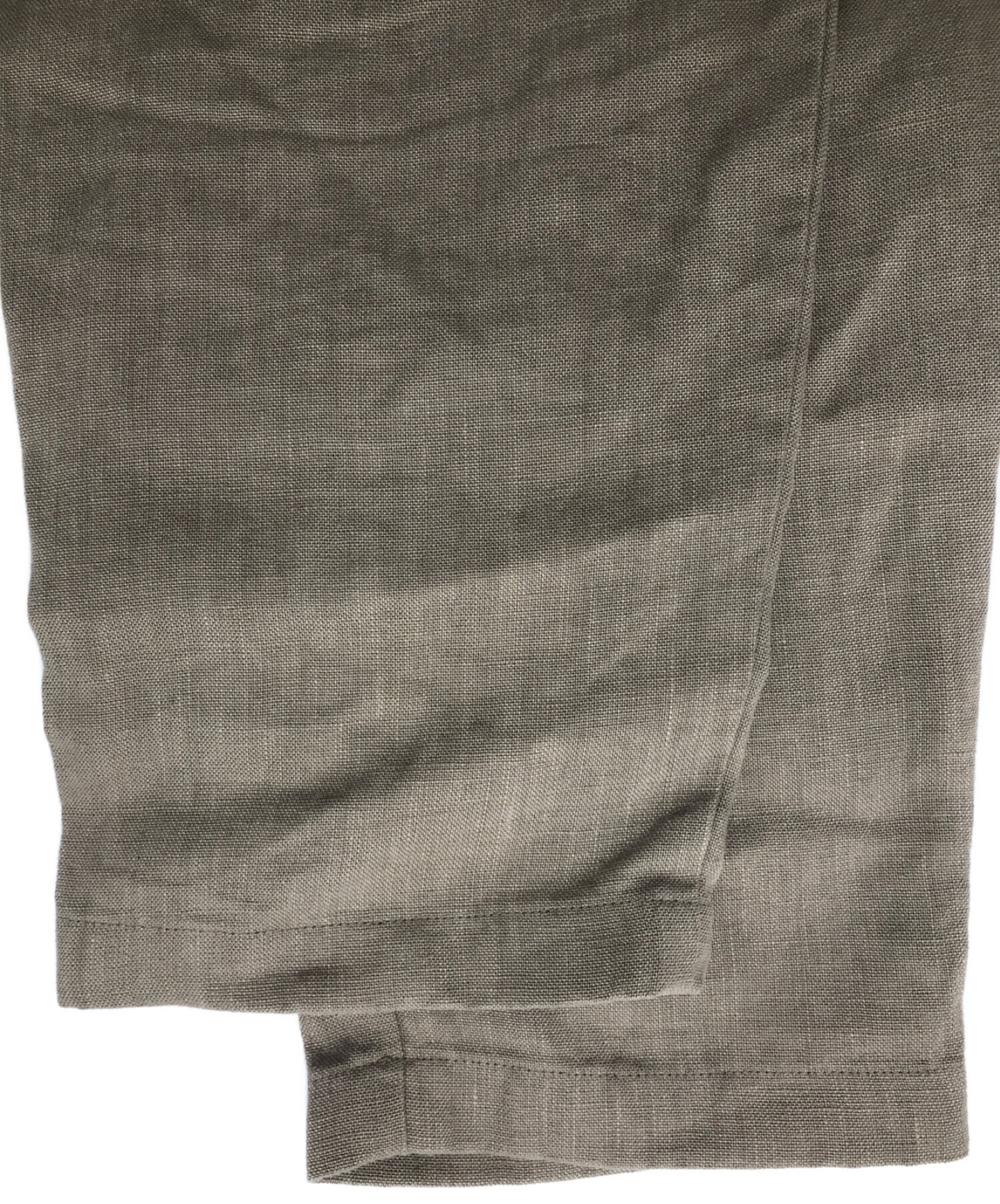 evam eva (エヴァムエヴァ) linen narrow pants/ﾘﾈﾝﾅﾛｰﾊﾟﾝﾂ ベージュ サイズ:S