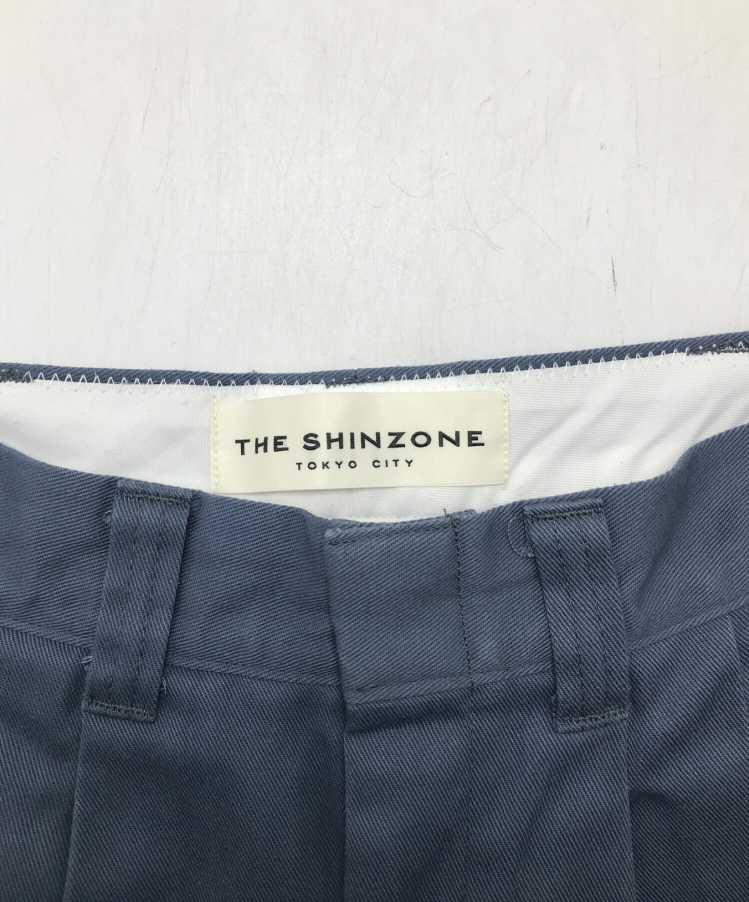 THE SHINZONE (ザ シンゾーン) TOMBOY PANTS/トムボーイパンツ ブルー サイズ:34
