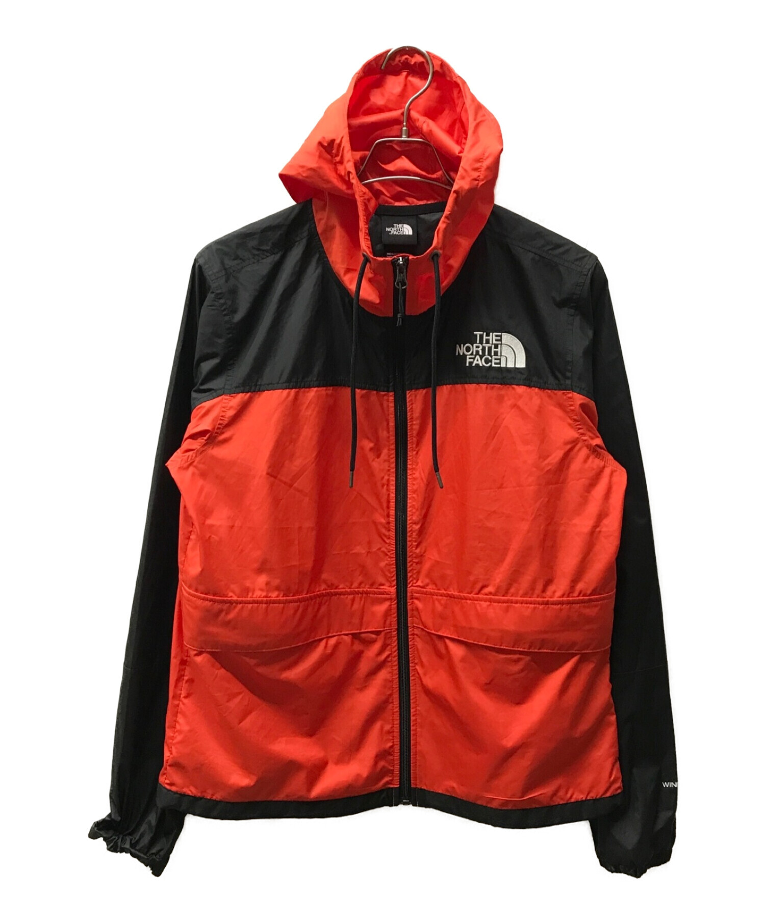 THE NORTH FACE (ザ ノース フェイス) HMLYN WIND WALL SHELL ジャケット レッド×ブラック サイズ:S