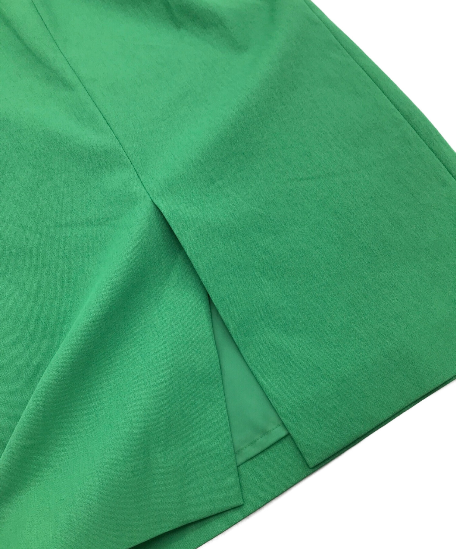 【新品】UNITED ARROWS ツイル ハイウエストタイトスカート グリーンスカート