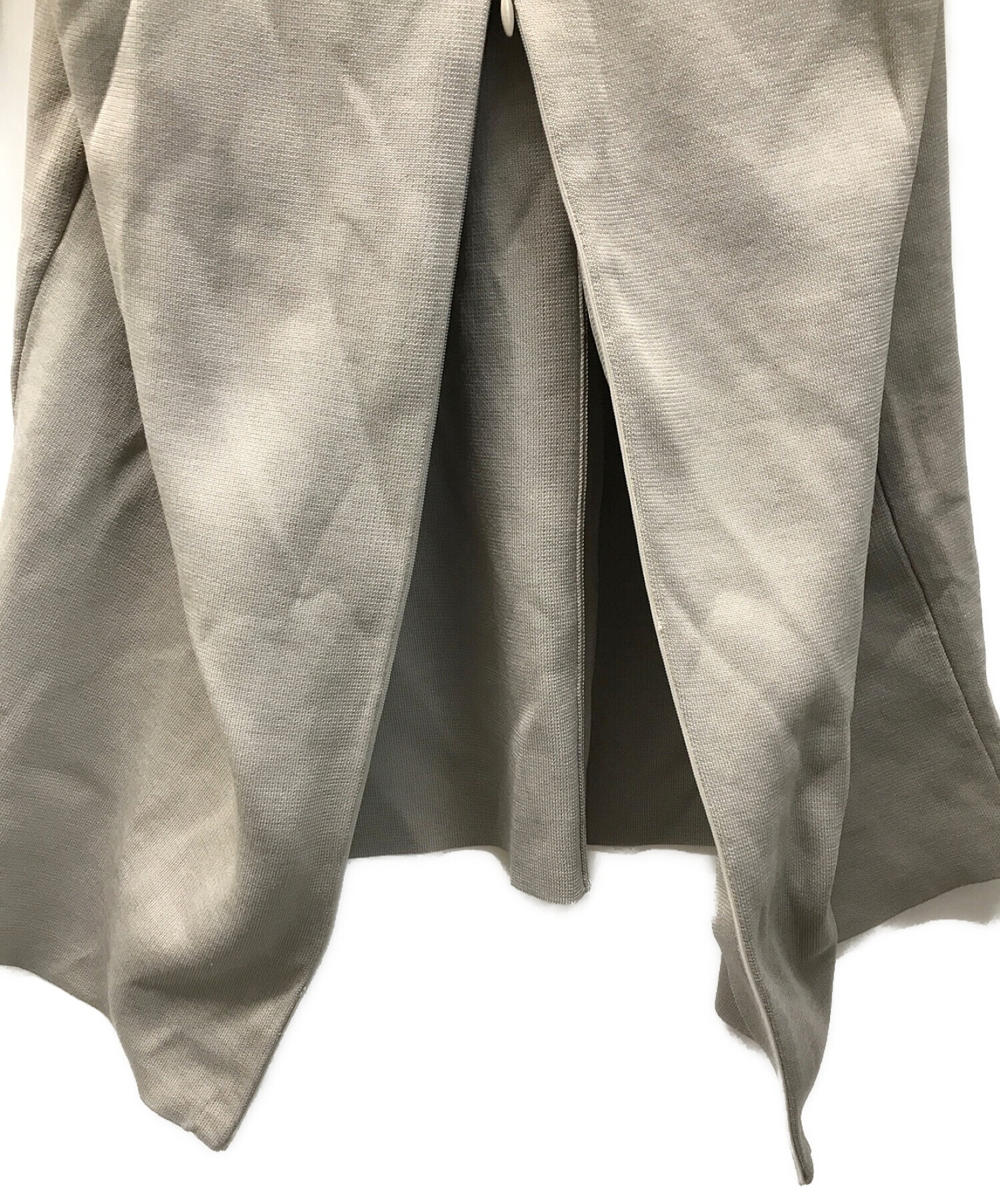 中古・古着通販】Rito (リト) ROUND NECK POLY DRESS カーキ サイズ:38