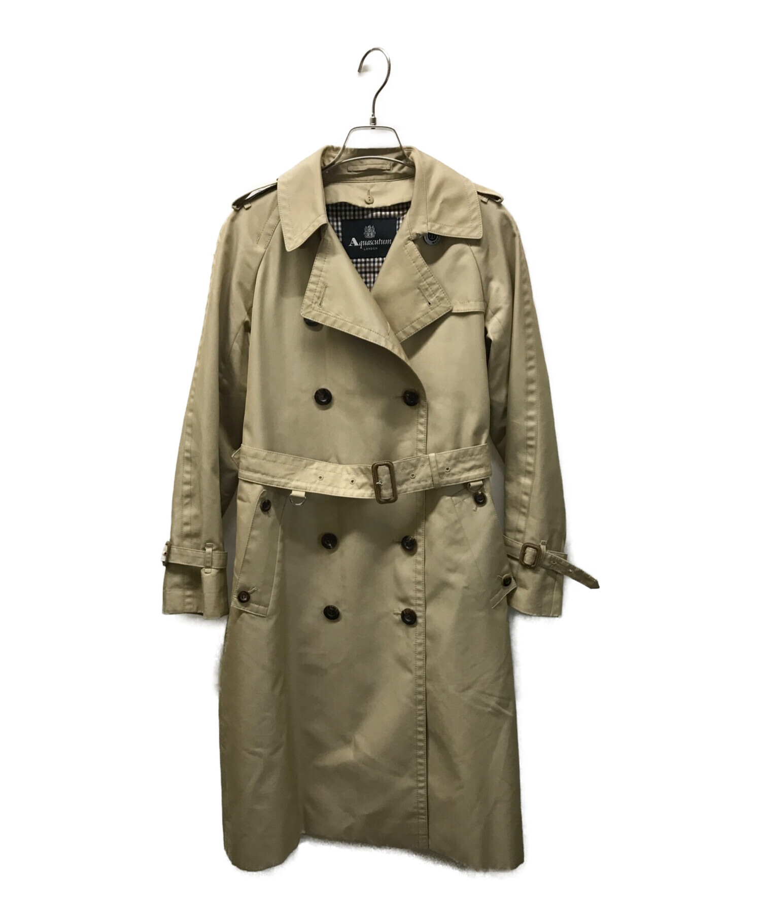 Aquascutum (アクアスキュータム) ブルーライナー付トレンチコート ベージュ サイズ:UK 6