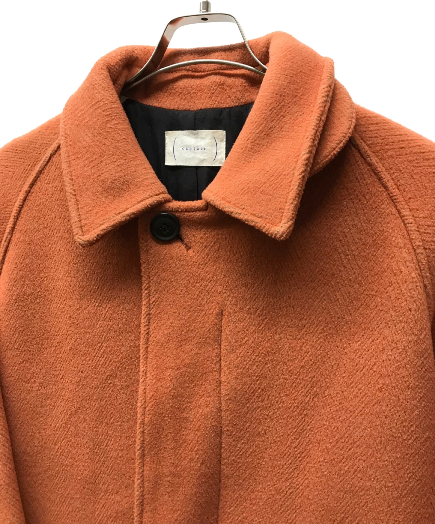 cantate (カンタータ) Balmacaan Coat バルマカーンコート オレンジ サイズ:48