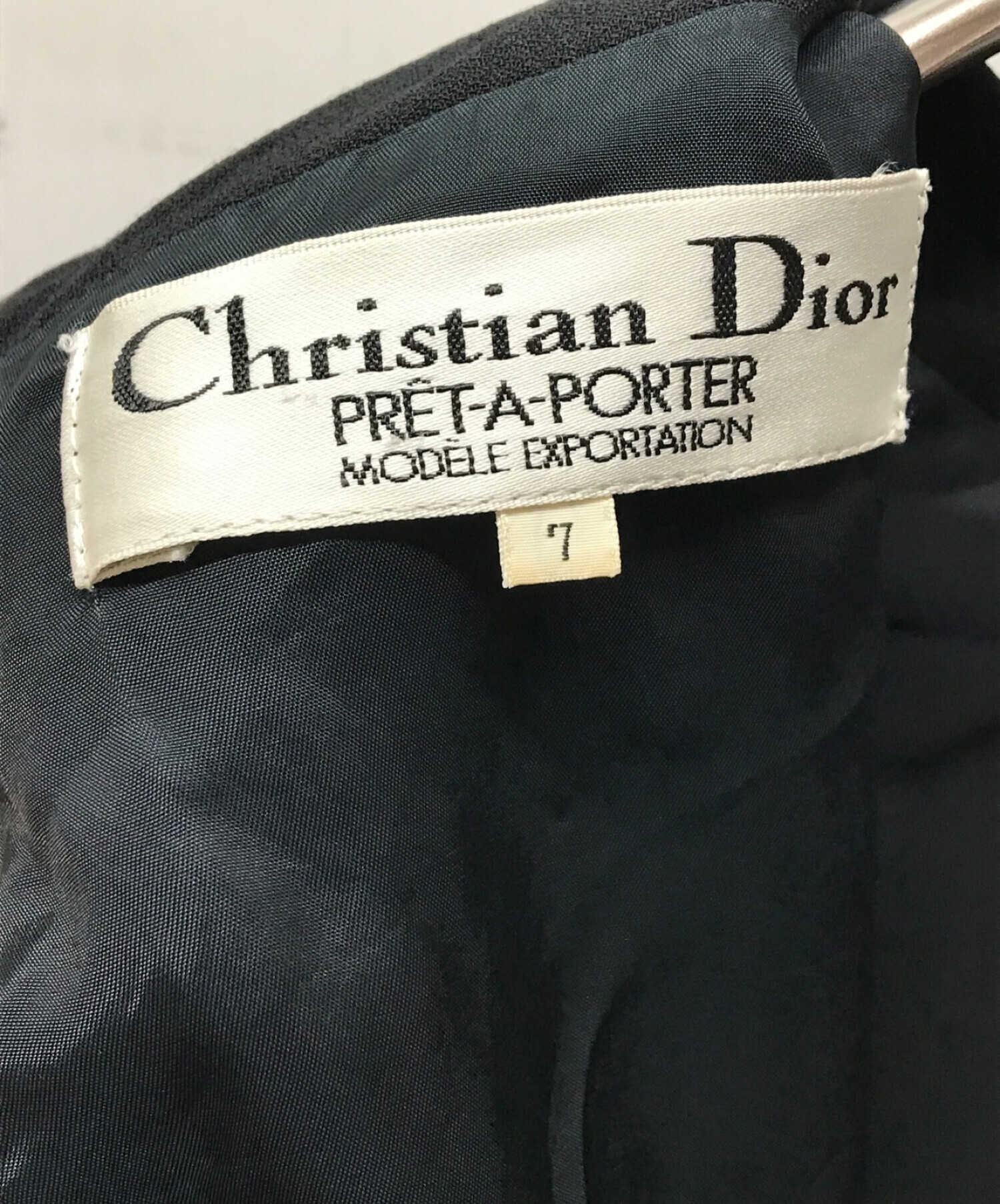 Christian Dior (クリスチャン ディオール) ヴィンテージブラウスワンピース ブラック サイズ:7