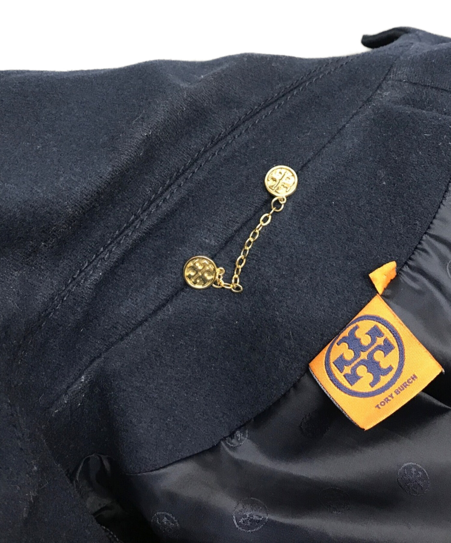 TORY BURCH (トリーバーチ) Pコート ネイビー サイズ:4