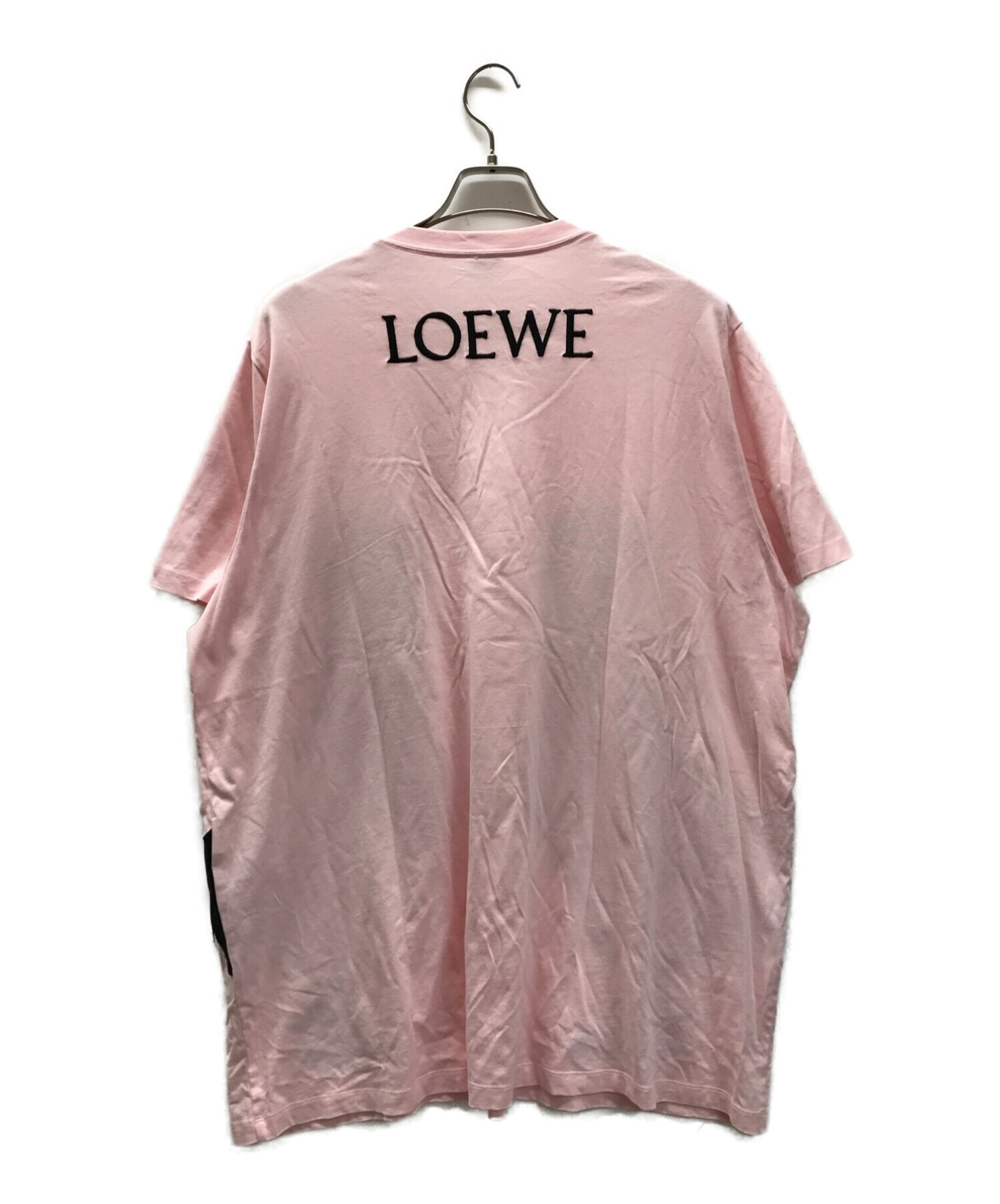 LOEWE (ロエベ) チキンバックロゴTシャツ ピンク サイズ:ｓ