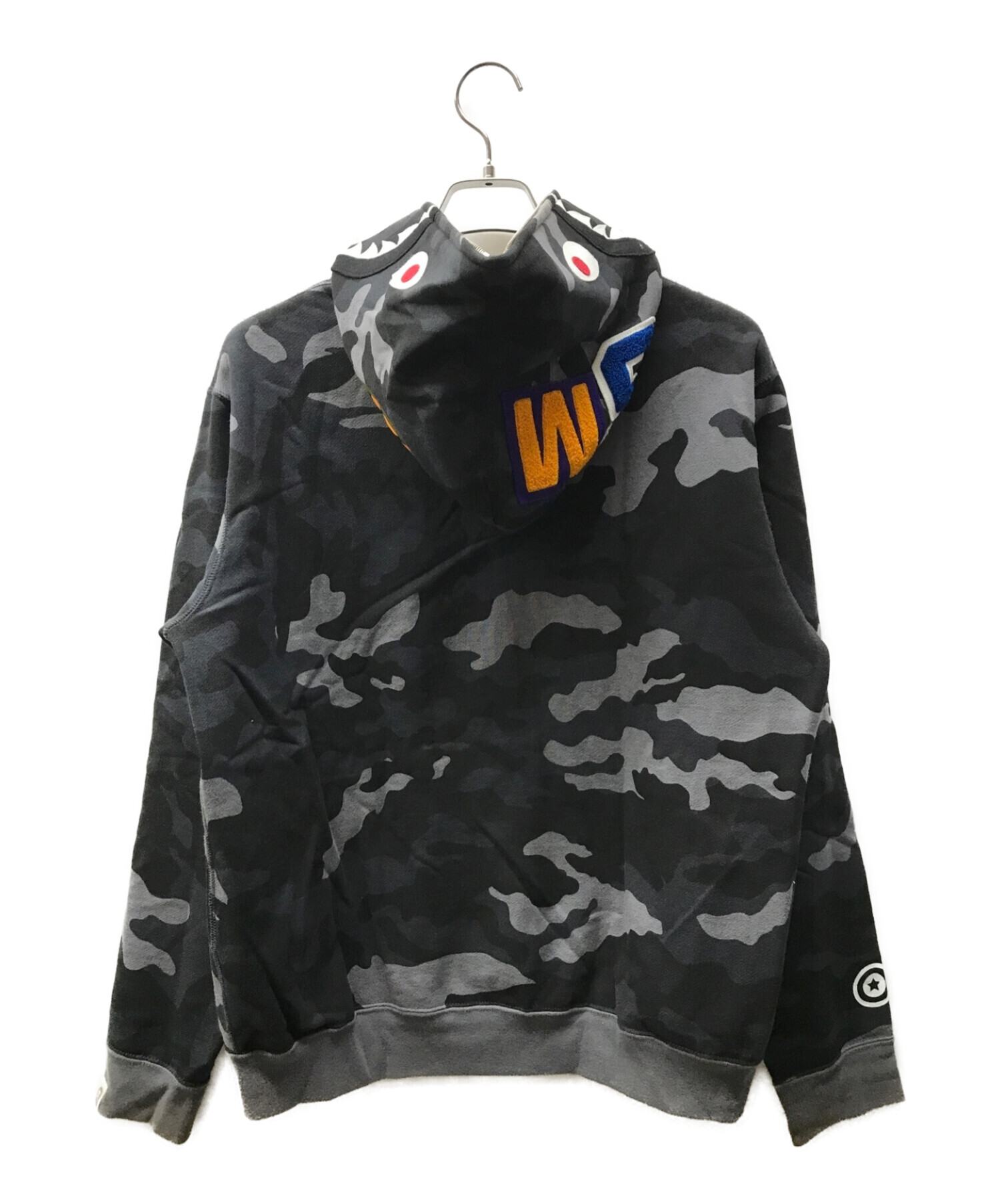 A BATHING APE (アベイシングエイプ) カモフラジャークパーカー/ジップパーカー グレー サイズ:M