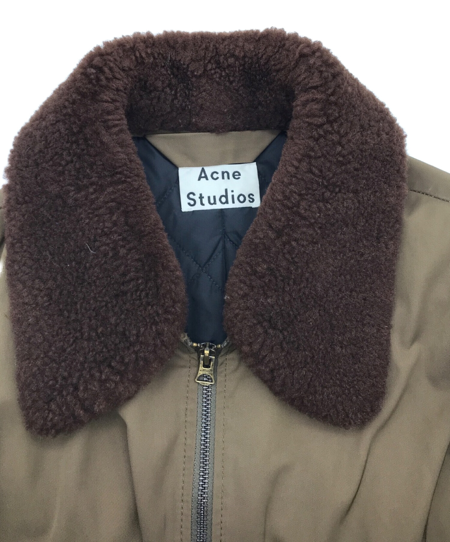 ACNE STUDIOS (アクネストゥディオズ) ABEL TWILL/ボンバージャケット オリーブ サイズ:M