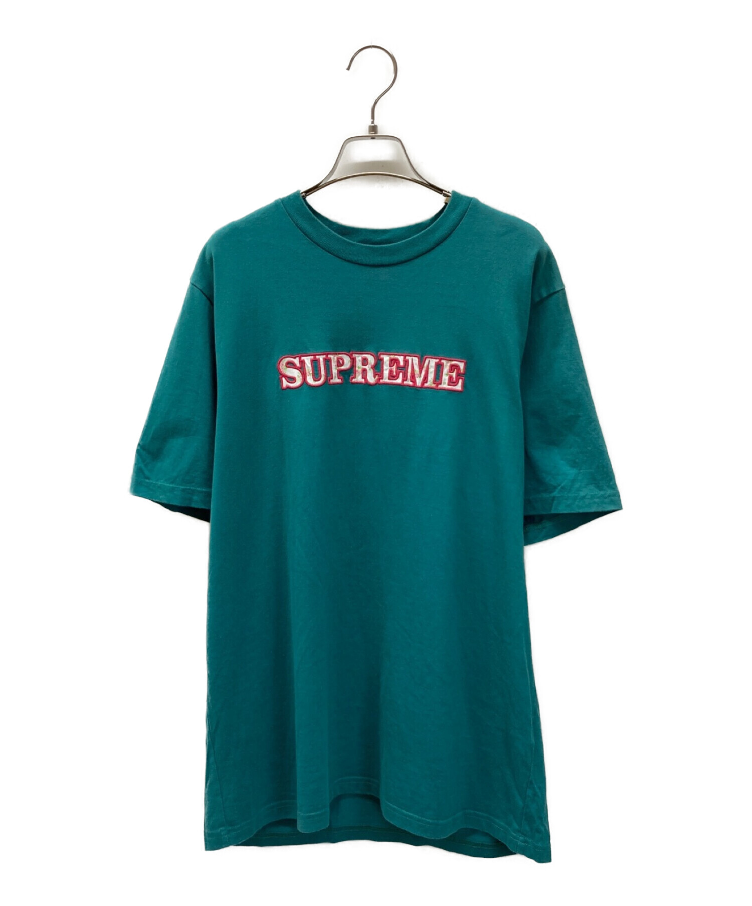 Supreme (シュプリーム) 21SS フローラルアップリケTシャツ グリーン サイズ:M