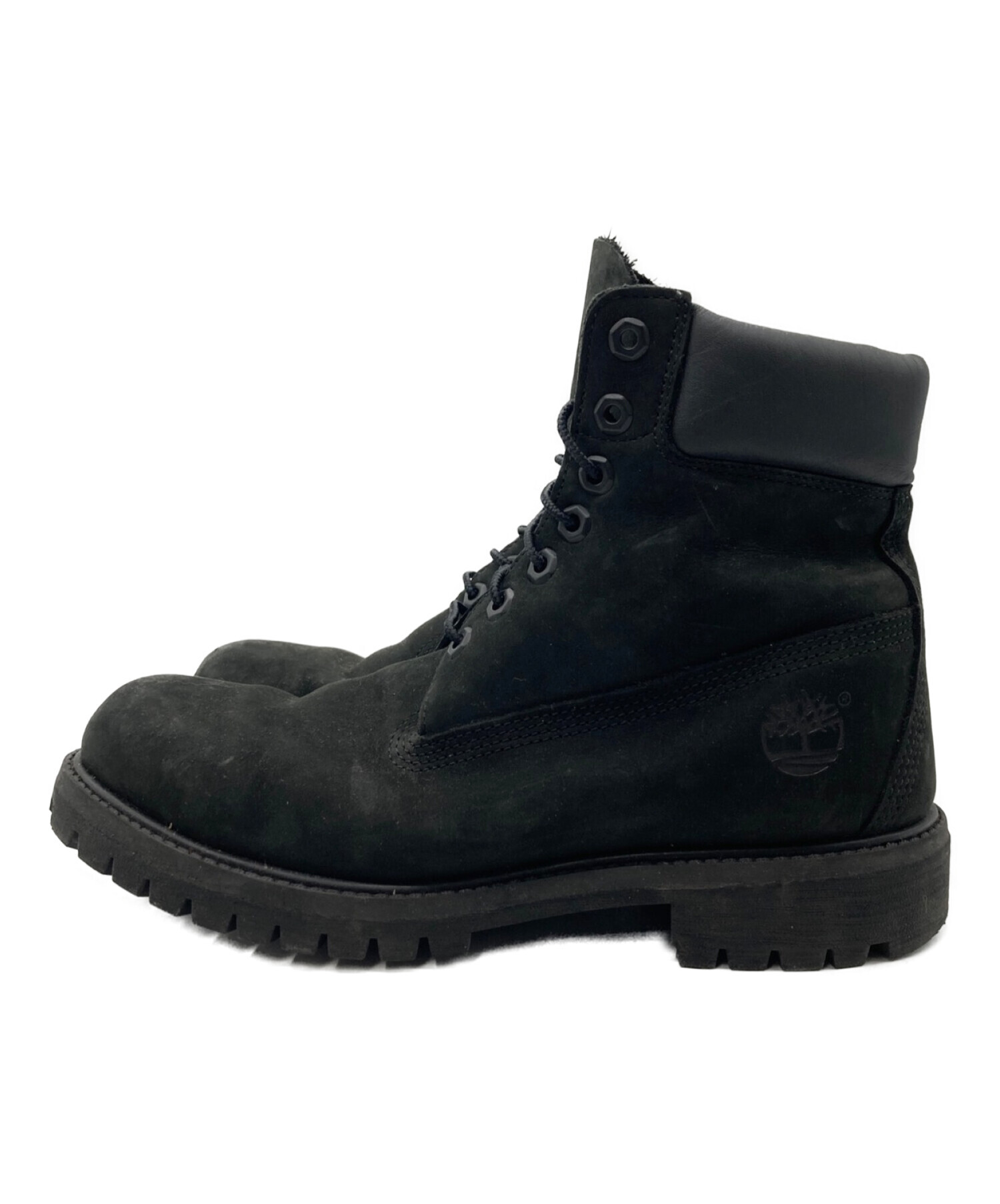 Timberland (ティンバーランド) 6インチベーシックコントラストブーツWP ブラック サイズ:7.5W