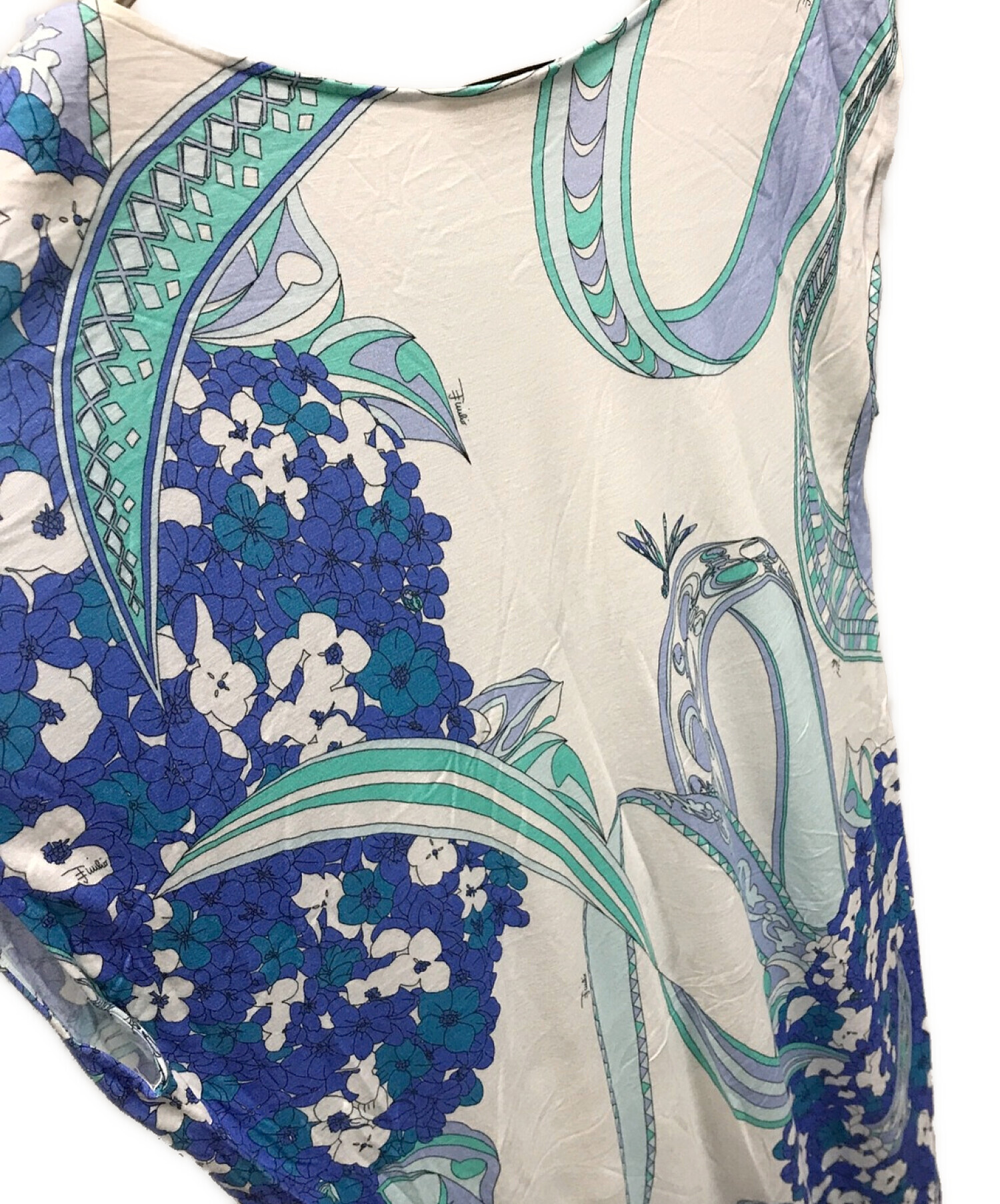 中古・古着通販】Emilio Pucci (エミリオプッチ) 総柄アシメワンピース