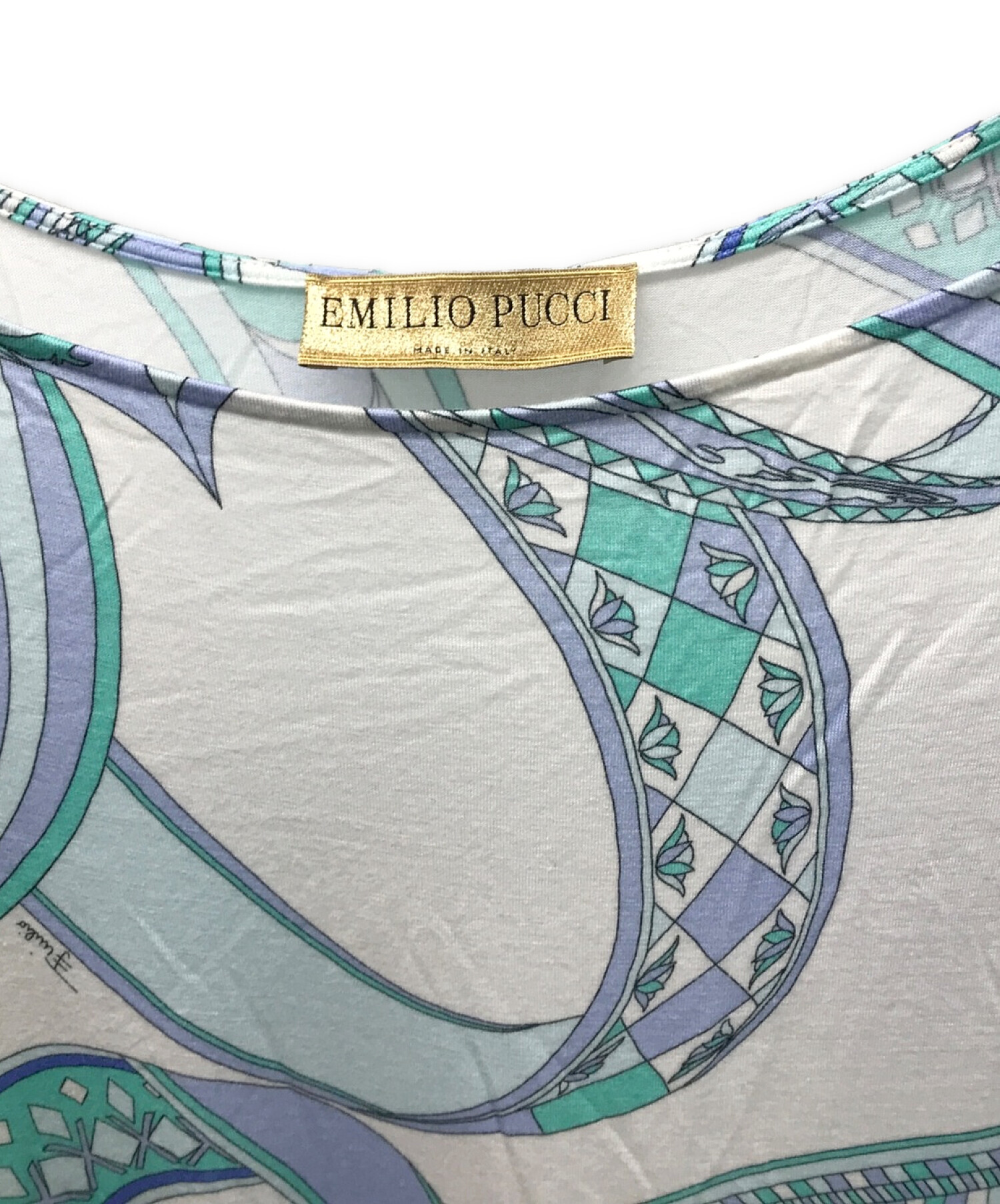 中古・古着通販】Emilio Pucci (エミリオプッチ) 総柄アシメワンピース