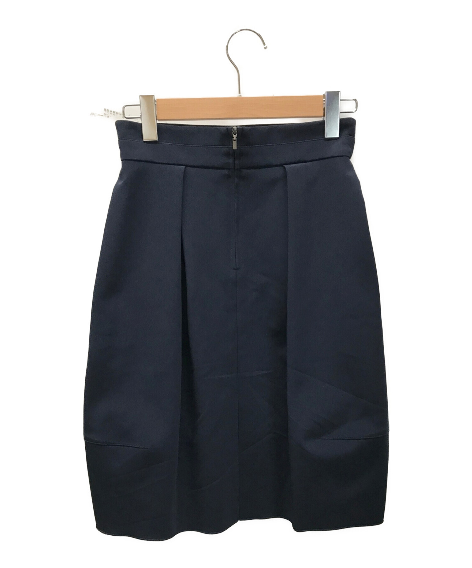 FOXEY NEWYORK (フォクシーニューヨーク) Tow Tuck balloon Skirt ネイビー サイズ:40