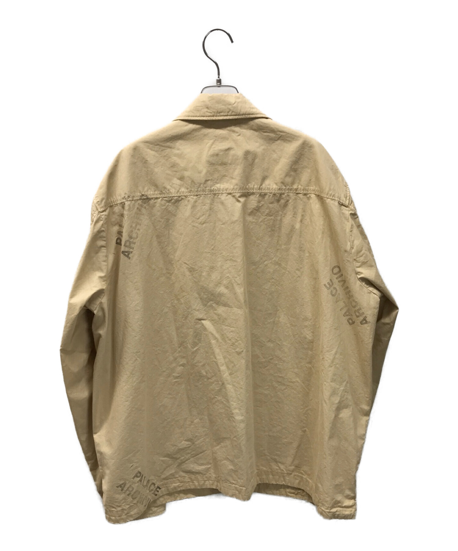 Palace C.P. Company Washed Cotton Shirt Jacket Stone