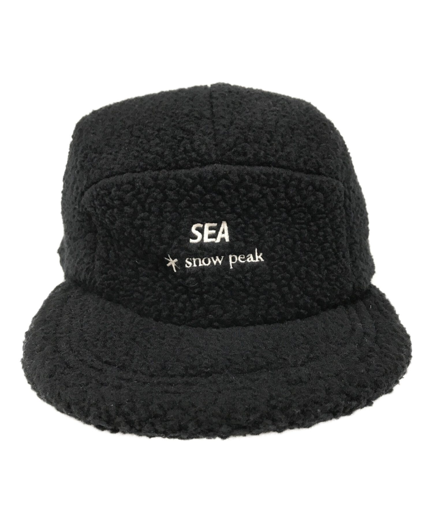 WIND AND SEA (ウィンダンシー) Snow peak (スノーピーク) THERMAL BOA FLEECE CAP　 WAS-AC-21AM701 ブラック 未使用品