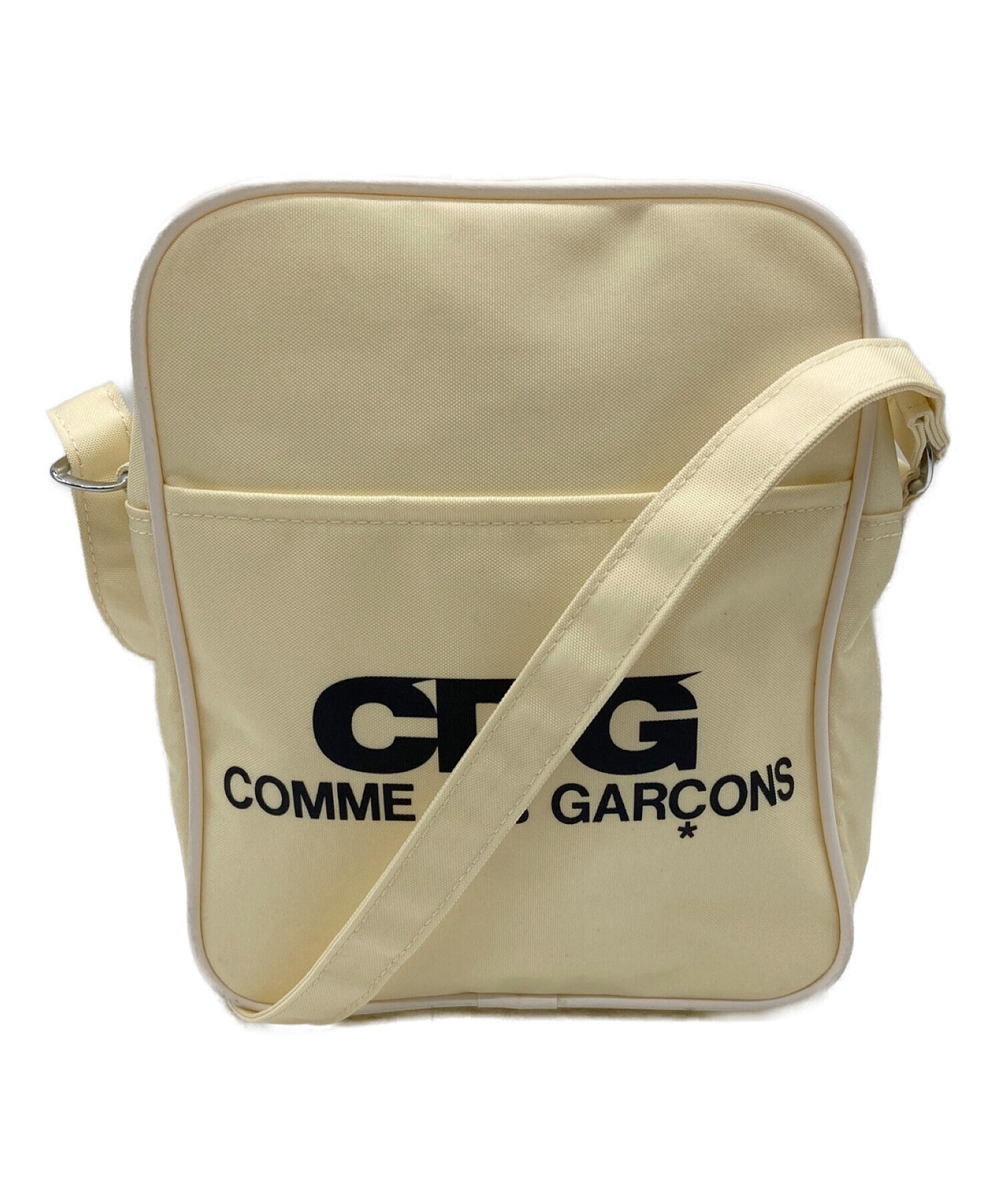 COMME des GARCONS (コムデギャルソン) CDG (シーディージー) ロゴショルダーバッグ ベージュ