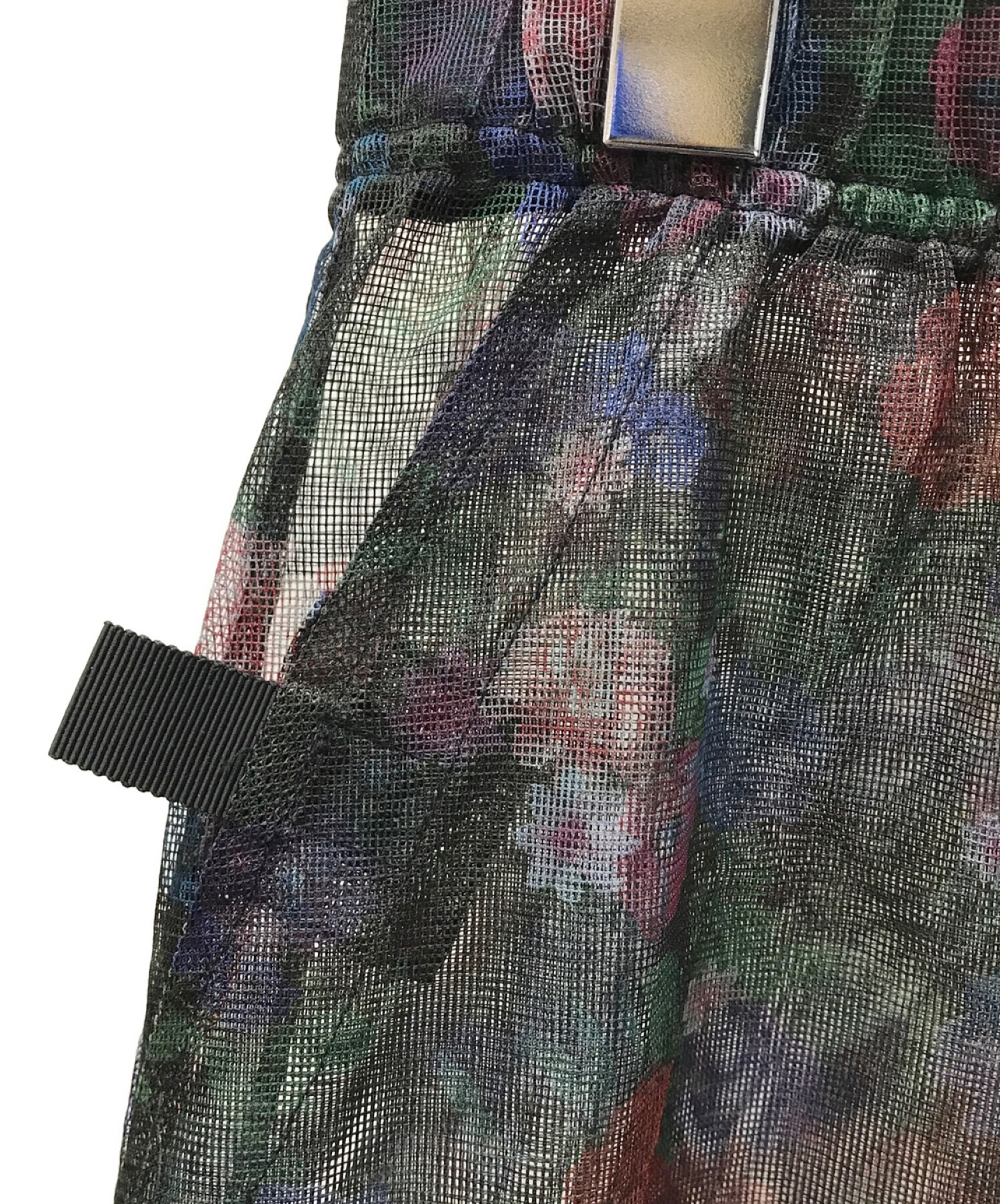 south2 west8×BEAMS BOY (サウスツーウエストエイト × ビームスボーイ) 別注Bush Skirt Dark  Flower/メッシュスカート ブラック サイズ:2