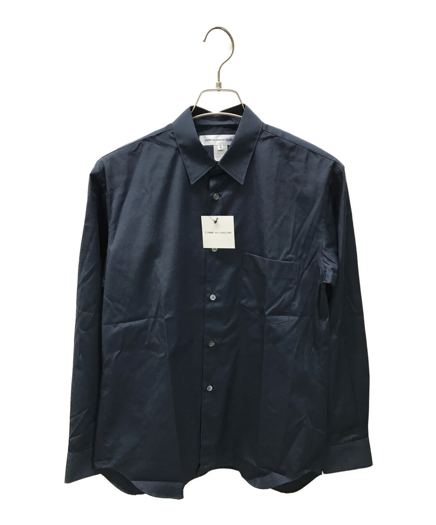 COMME des GARCONS SHIRT (コムデギャルソンシャツ) Cotton Poplin Shirt Narrow Classic A  コットンポプリンシャツ ナロークラシック FZ-B021 ネイビー サイズ:XS 未使用品
