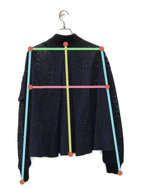 中古・古着通販】sacai (サカイ) 刺繍レースブルゾン 15-02294 