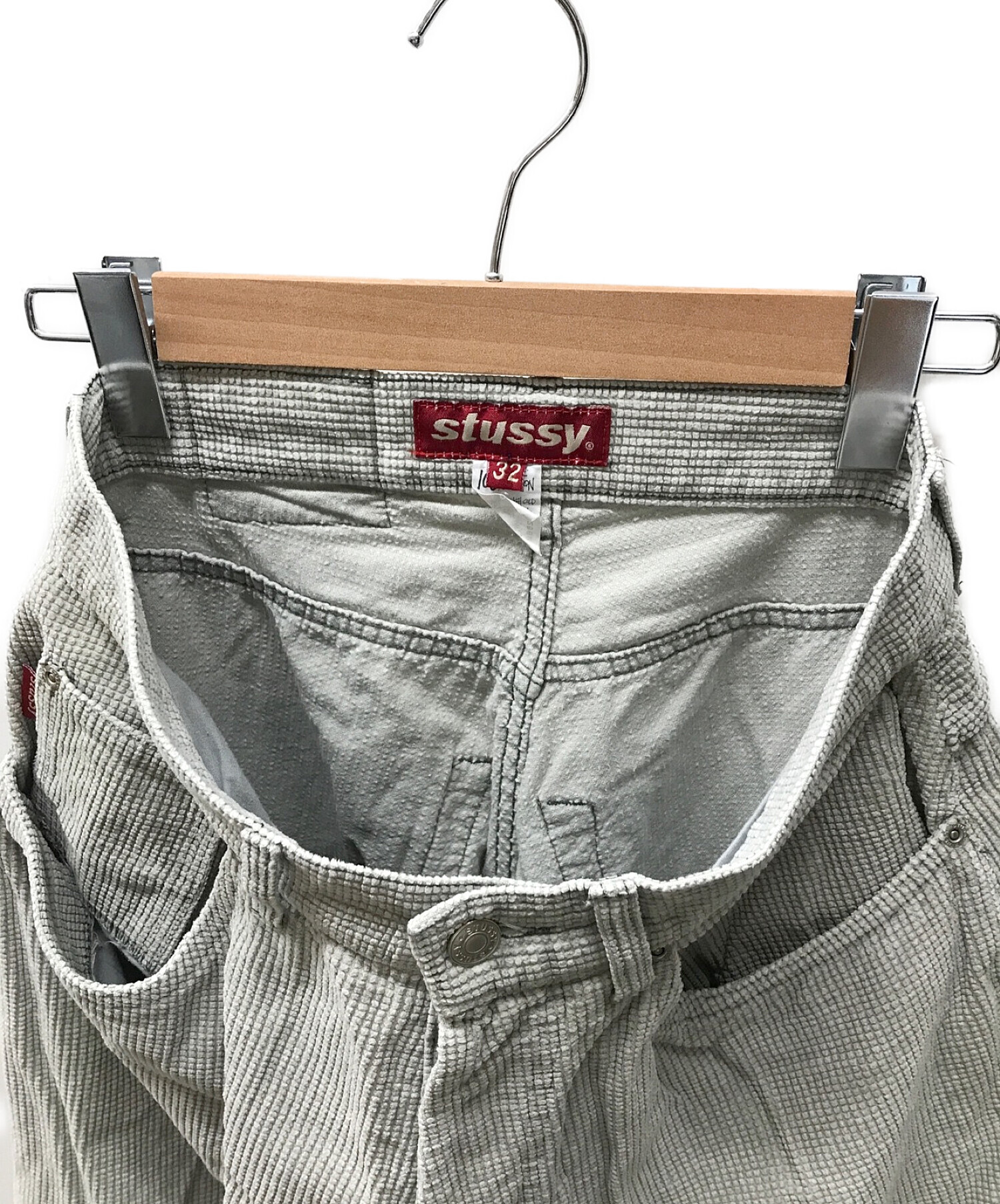 OLD STUSSY (オールドステューシー) オールドコーデュロイパンツ グレー サイズ:W32