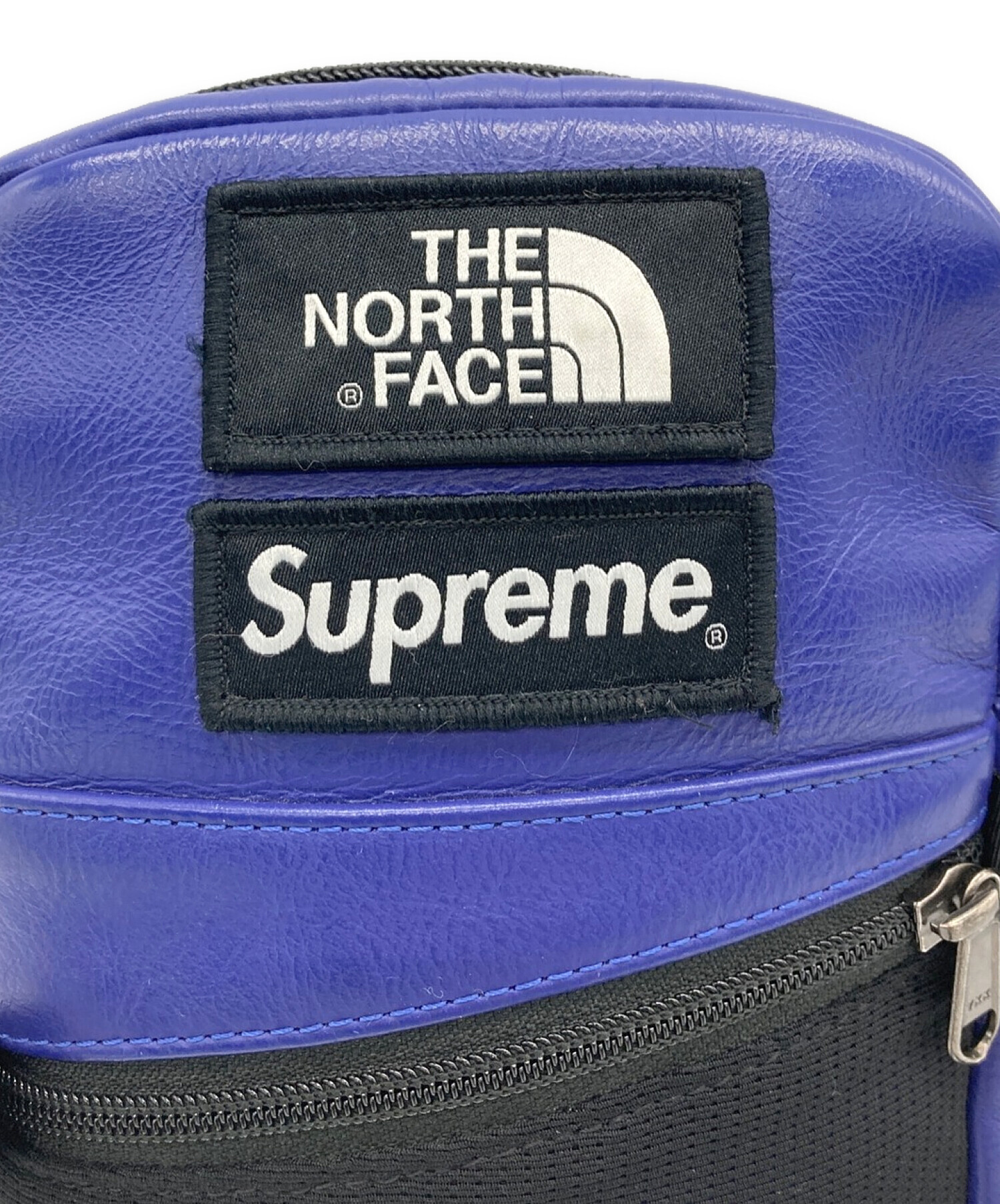 SUPREME×THE NORTH FACE (シュプリーム × ザノースフェイス) 18AW Leather Shoulder Bag パープル