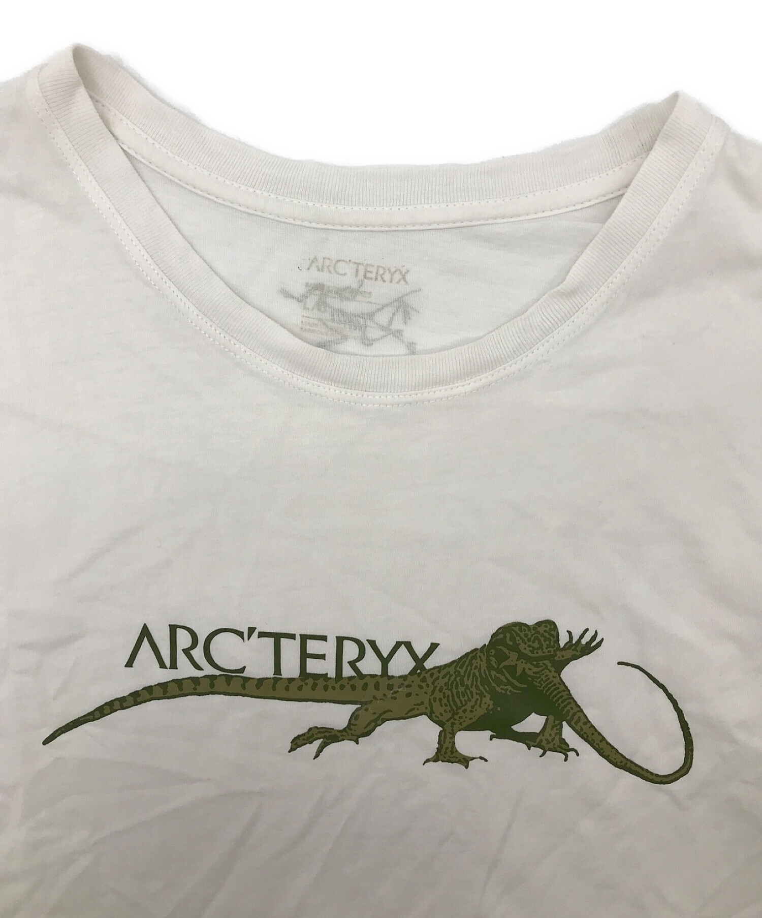 ARC'TERYX (アークテリクス) LIZARD EAT LIZARDTシャツ ホワイト サイズ:L